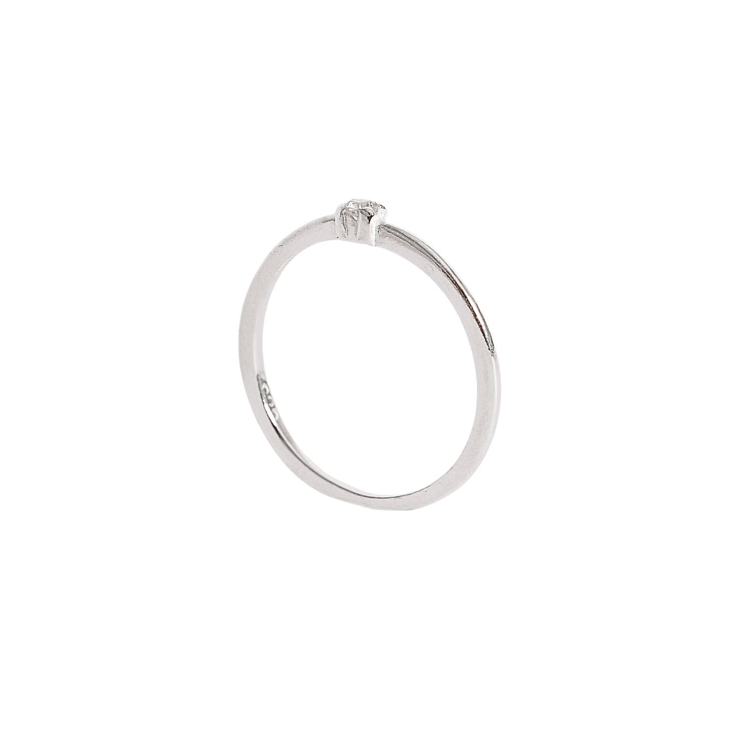 Anel solitário zircônia 2.5mm
