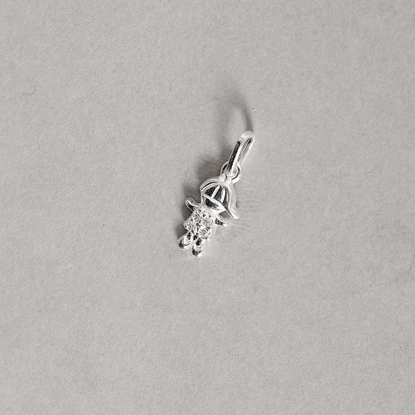 Pingente menino cravejado 10mm