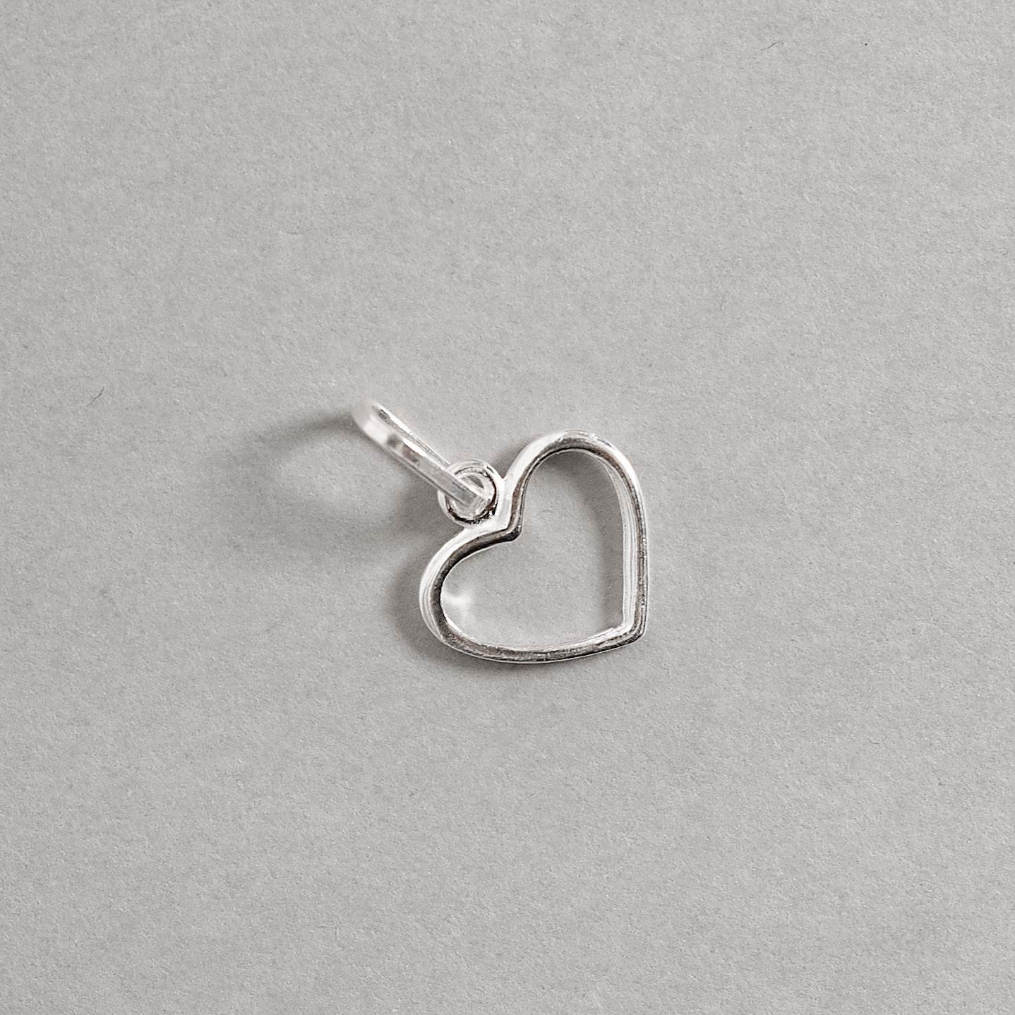 Pingente coração vazado 12mm