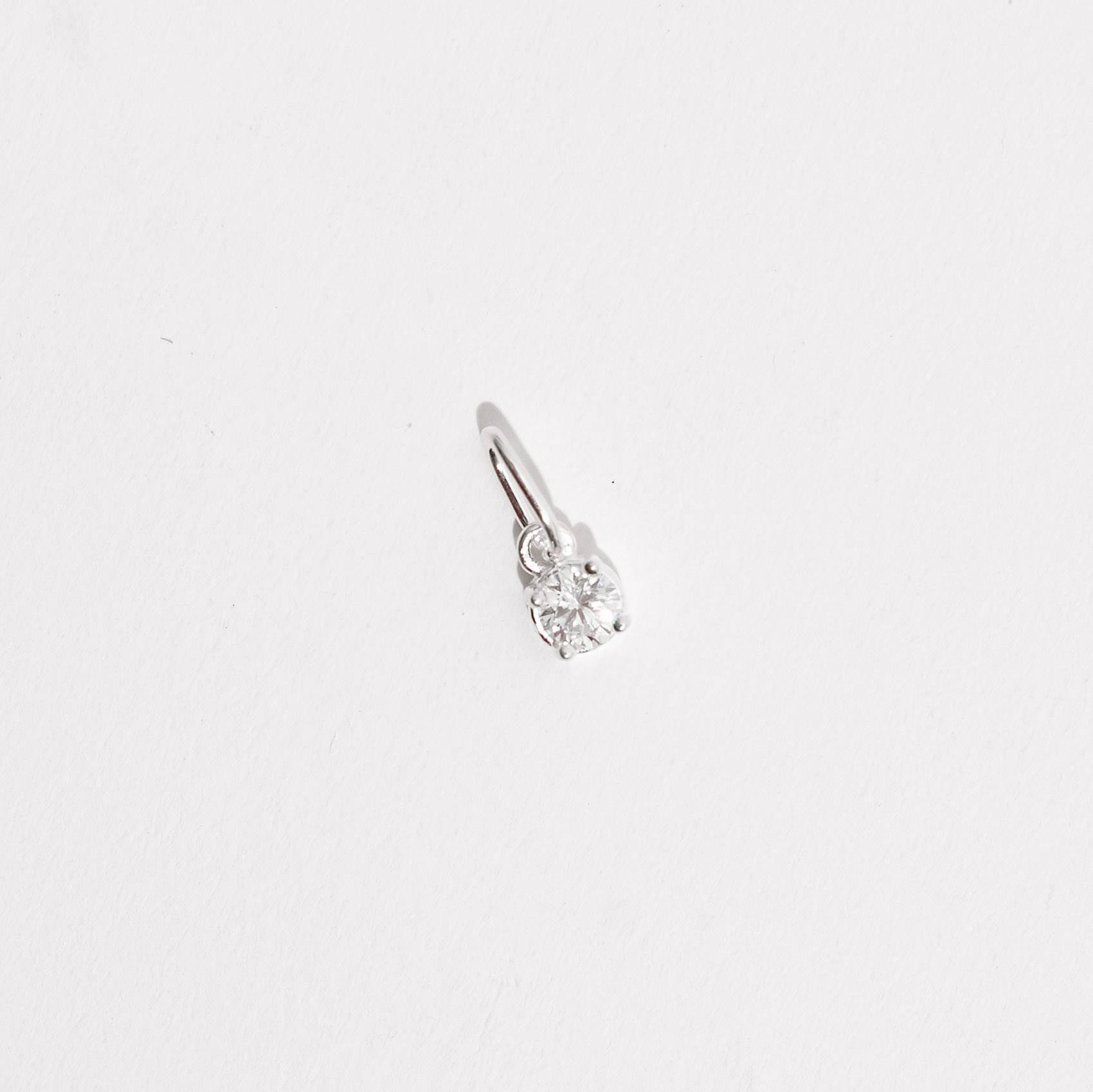 Pingente zircônia 4mm