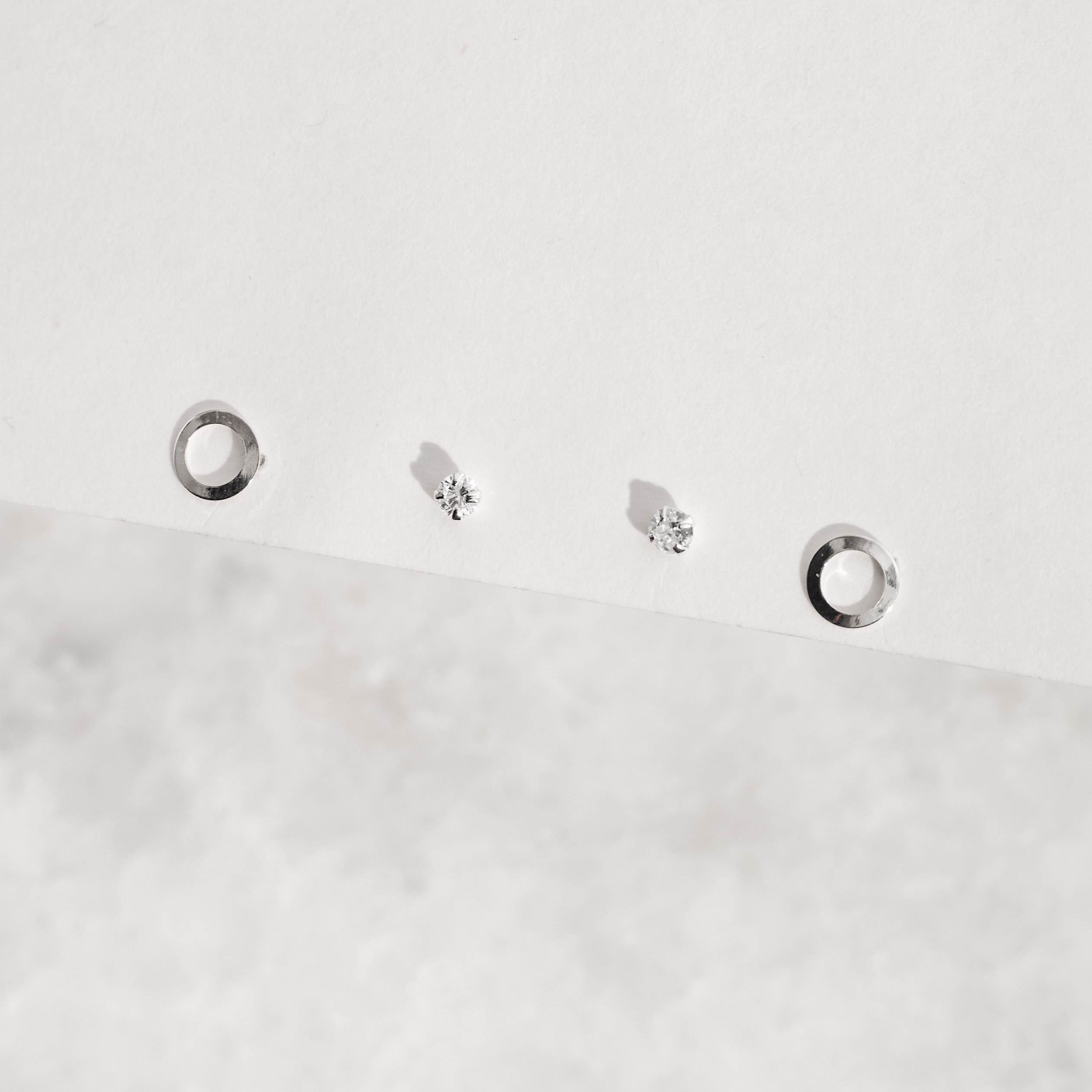 Dupla zircônia 3mm e círculo vazado 6mm