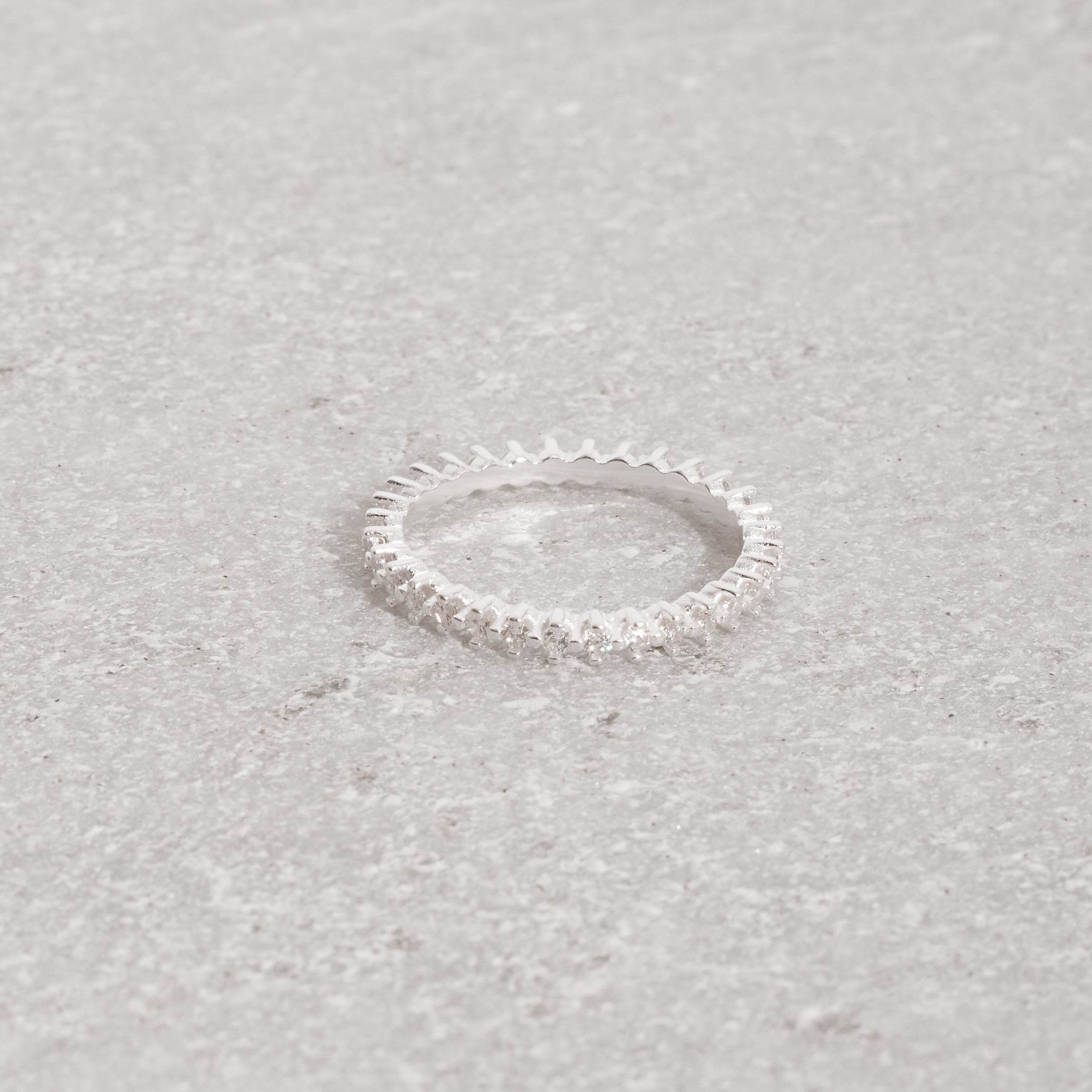 Anel aliança toda cravejada 2mm