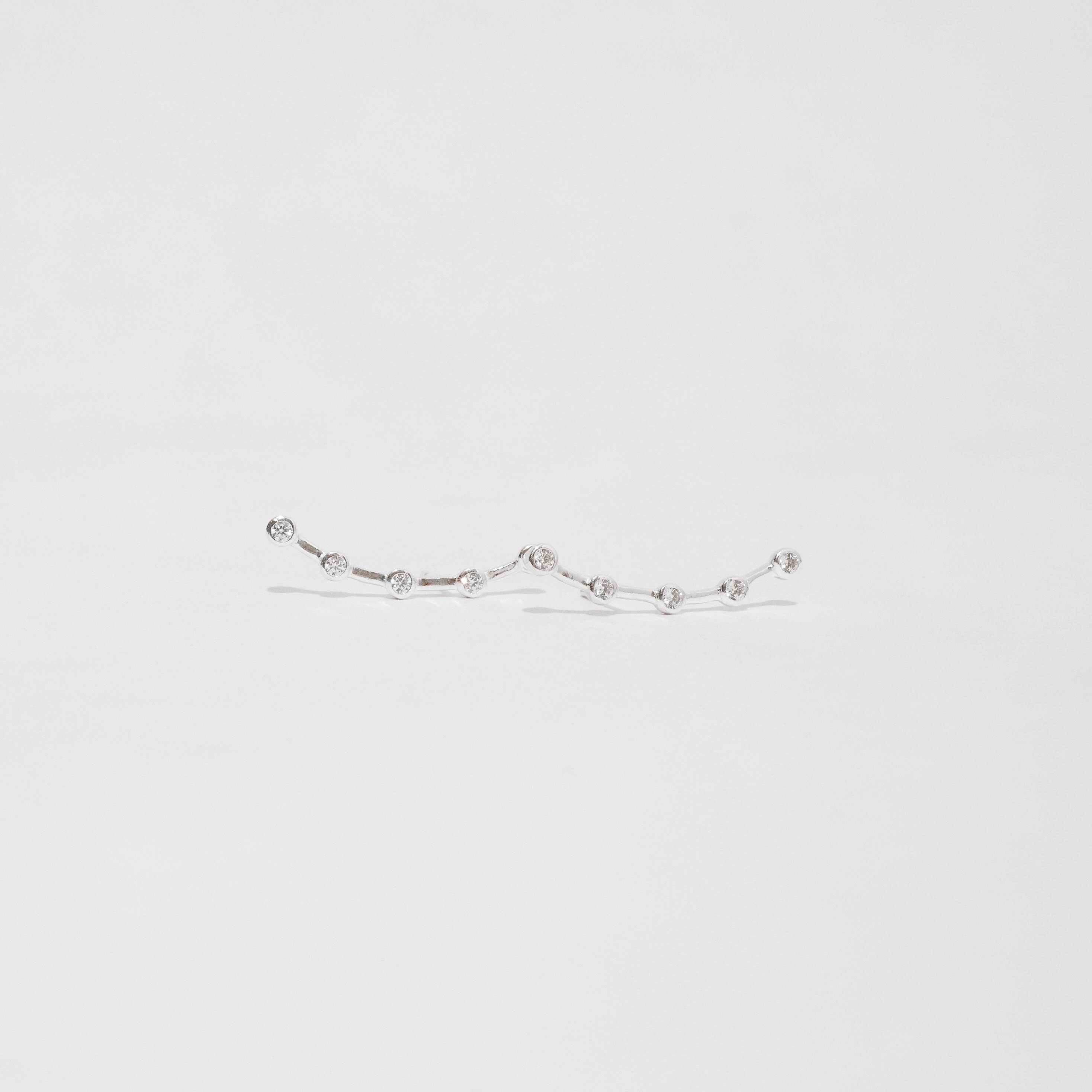 Imagem Secundária Brinco ear cuff 5 zircônias embutidas tarraxa