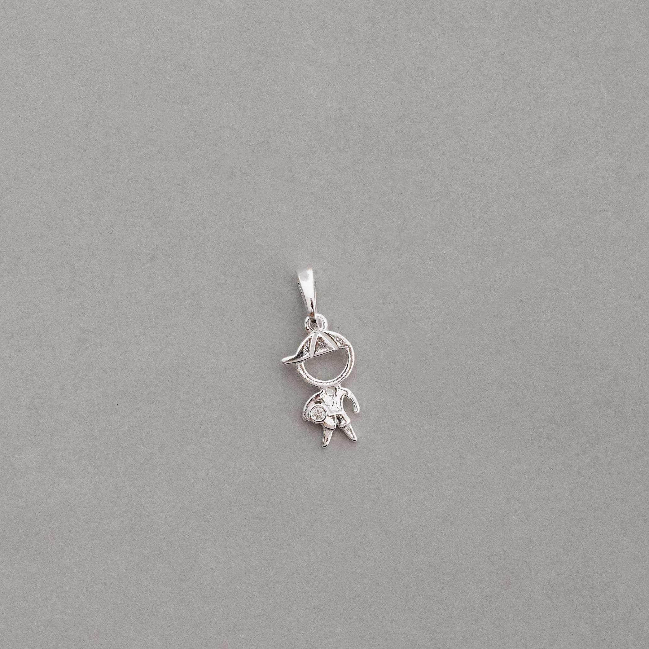 Imagem Secundária Pingente menino detalhe zircônia 13mm