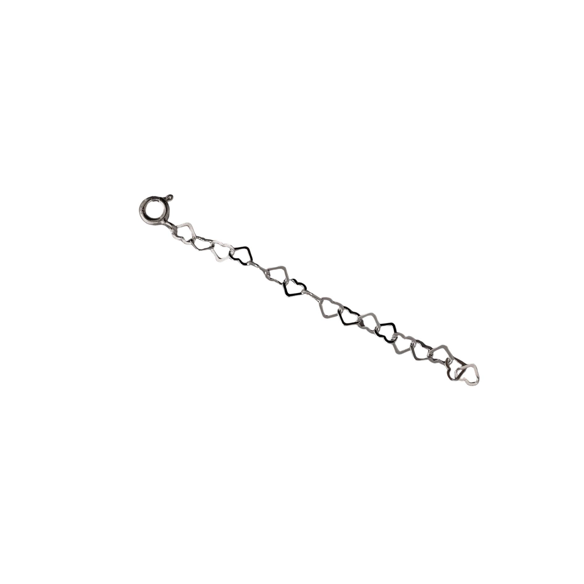 Corrente extensora coração 5cm com fecho