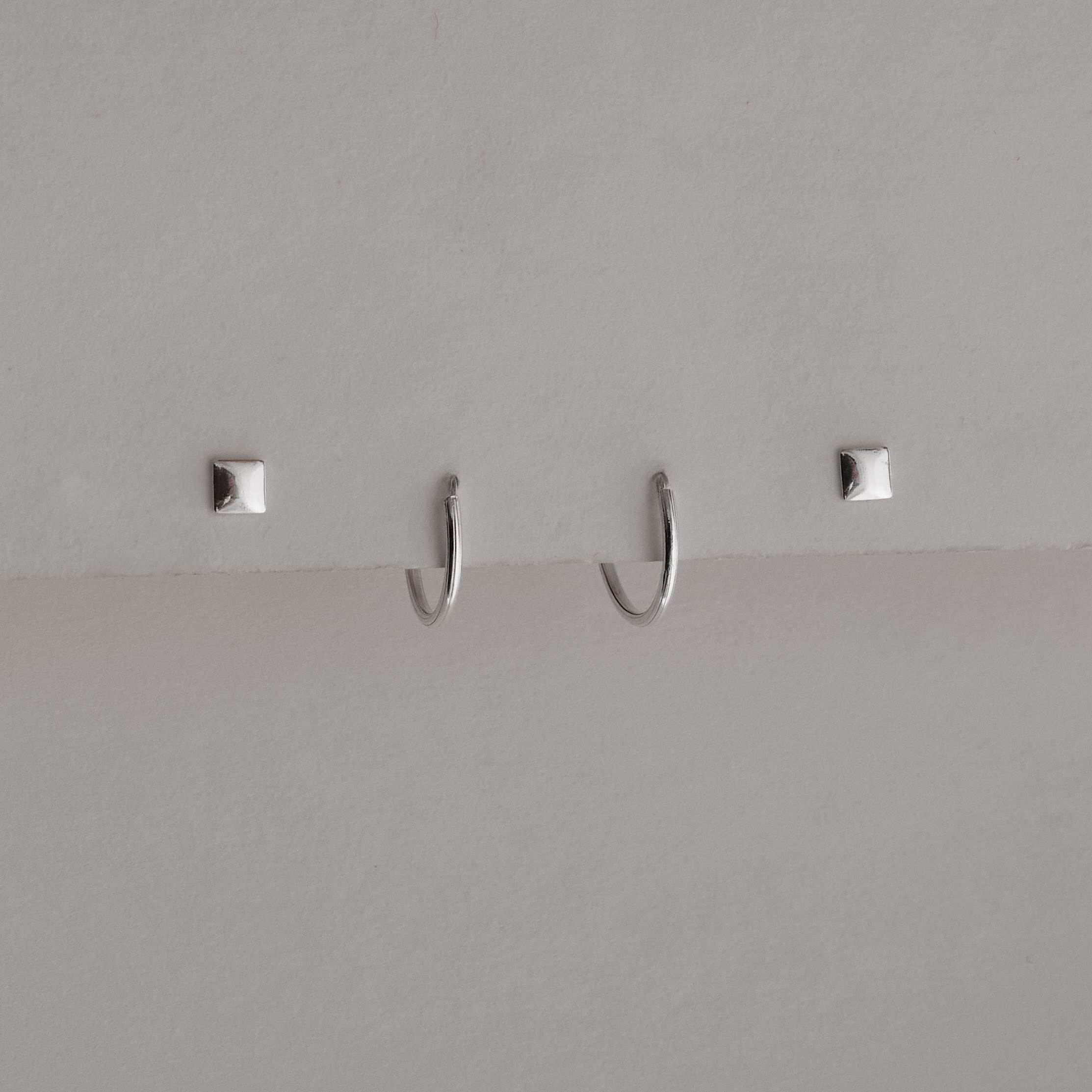 Imagem Secundária Dupla quadrado 3mm e argola 12mm