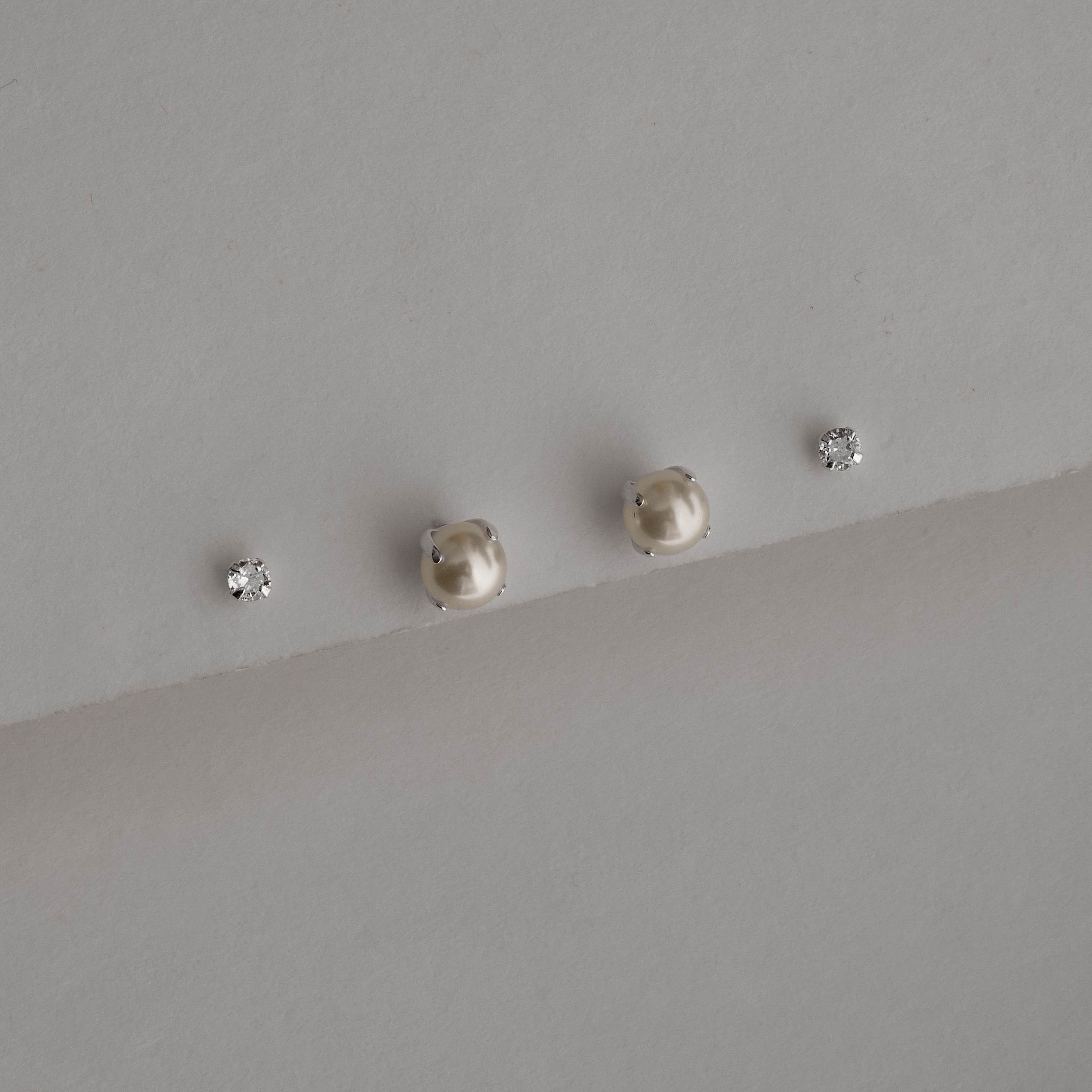 Imagem Secundária Dupla zircônia 3mm e pérola 6mm