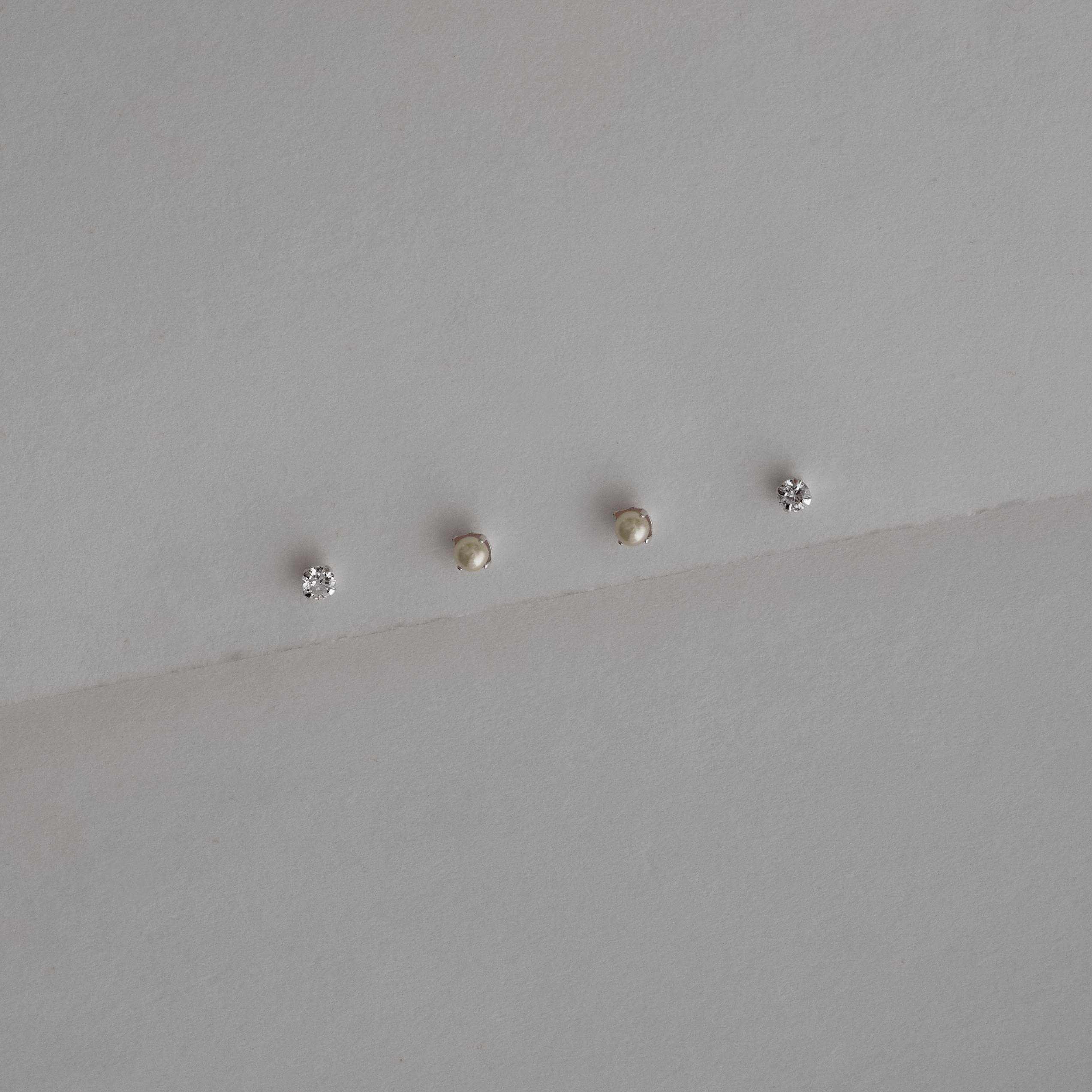 Imagem Secundária Dupla zircônia e pérola 3mm