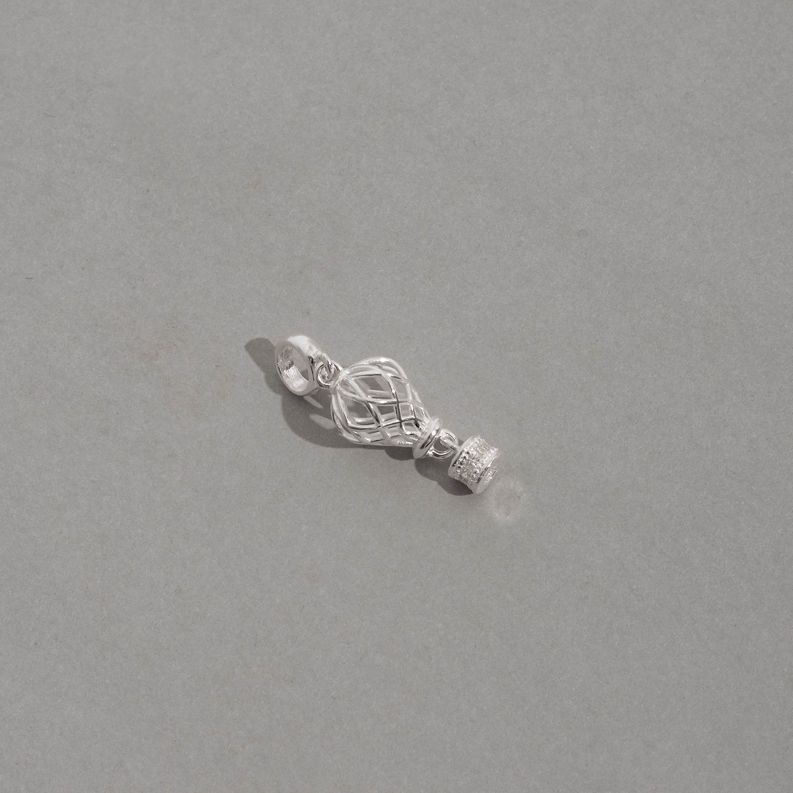 Berloque pingente balão detalhe cravejado 18mm