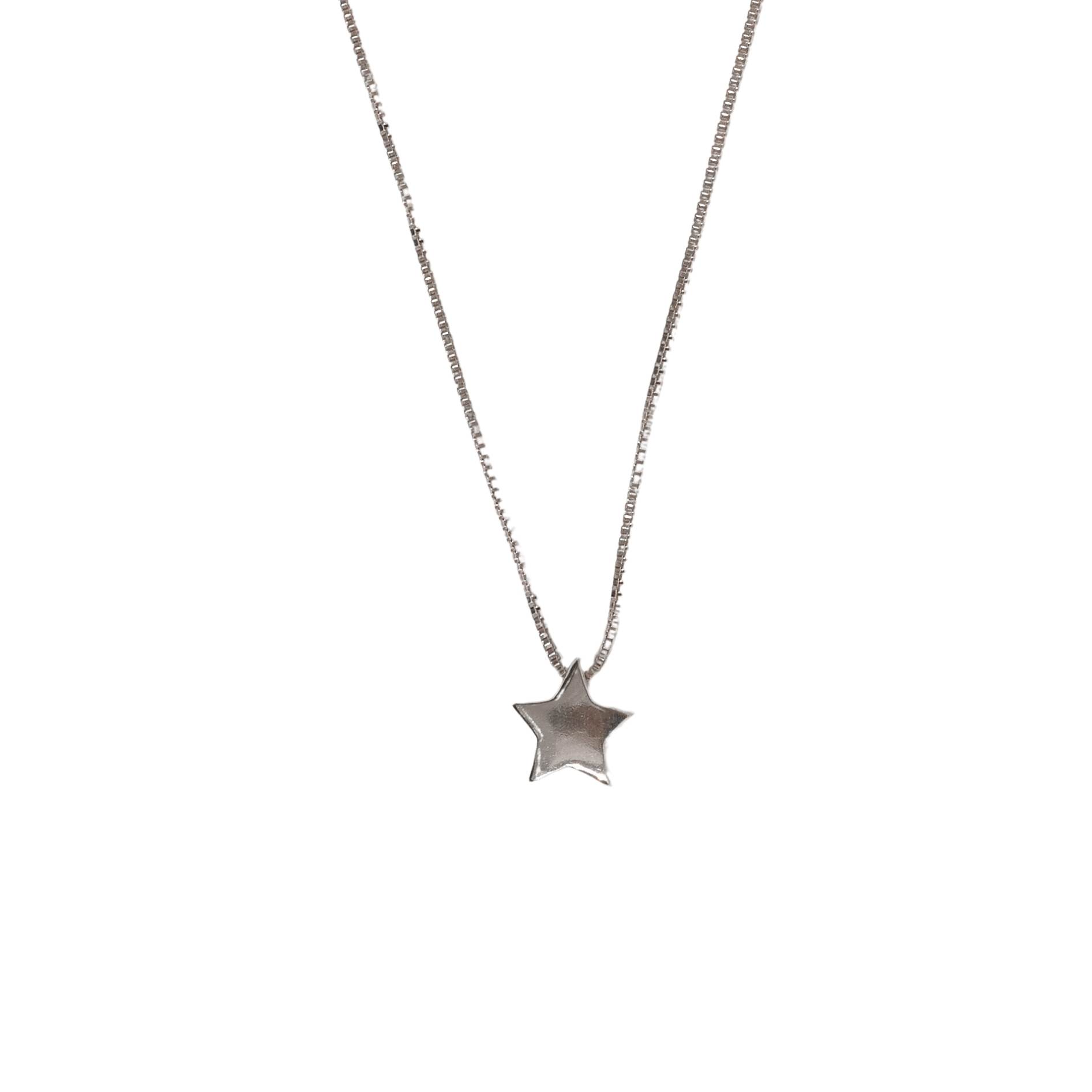 Colar estrela 8mm 40cm