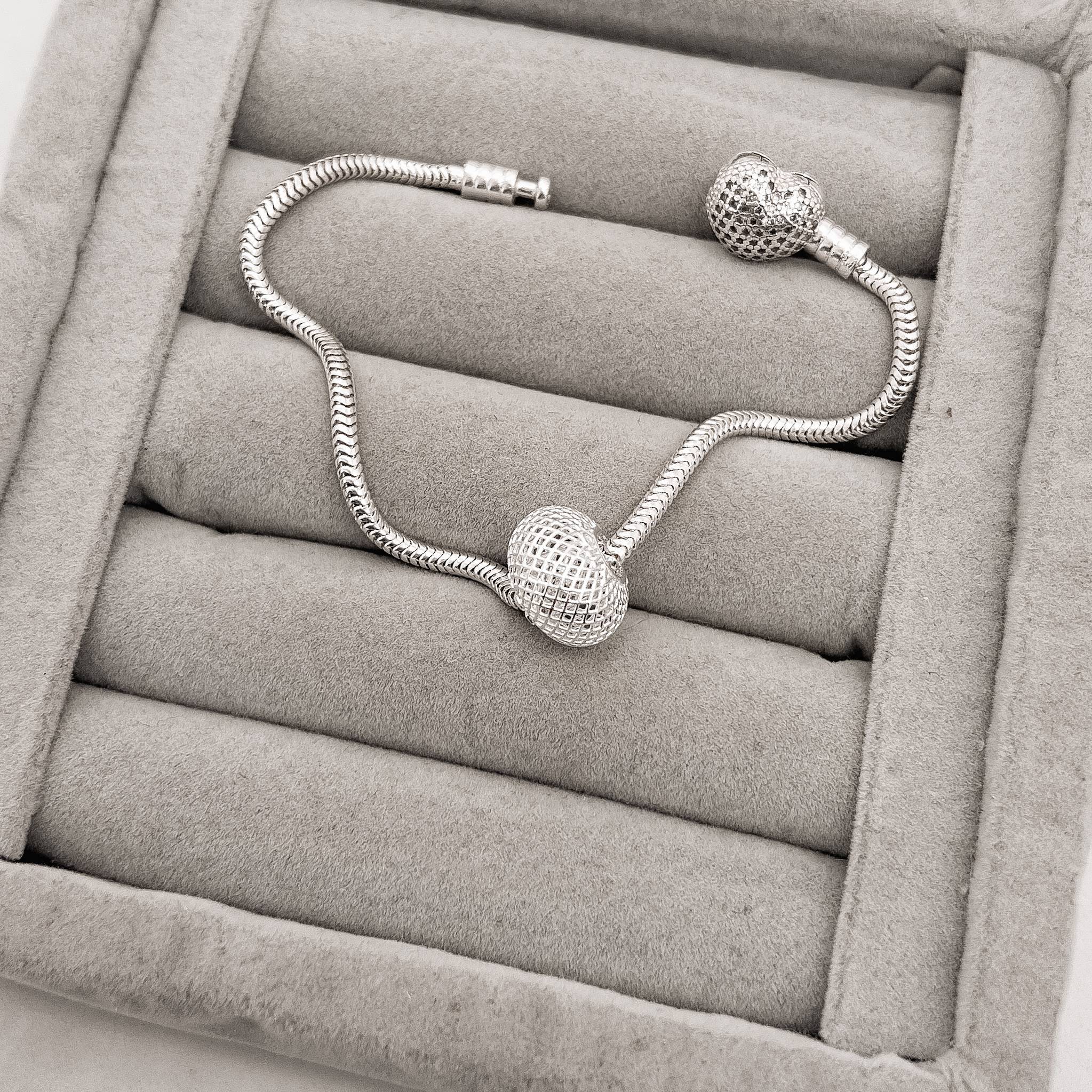 Berloque separador renda Italiana escrito amor eterno 13mm