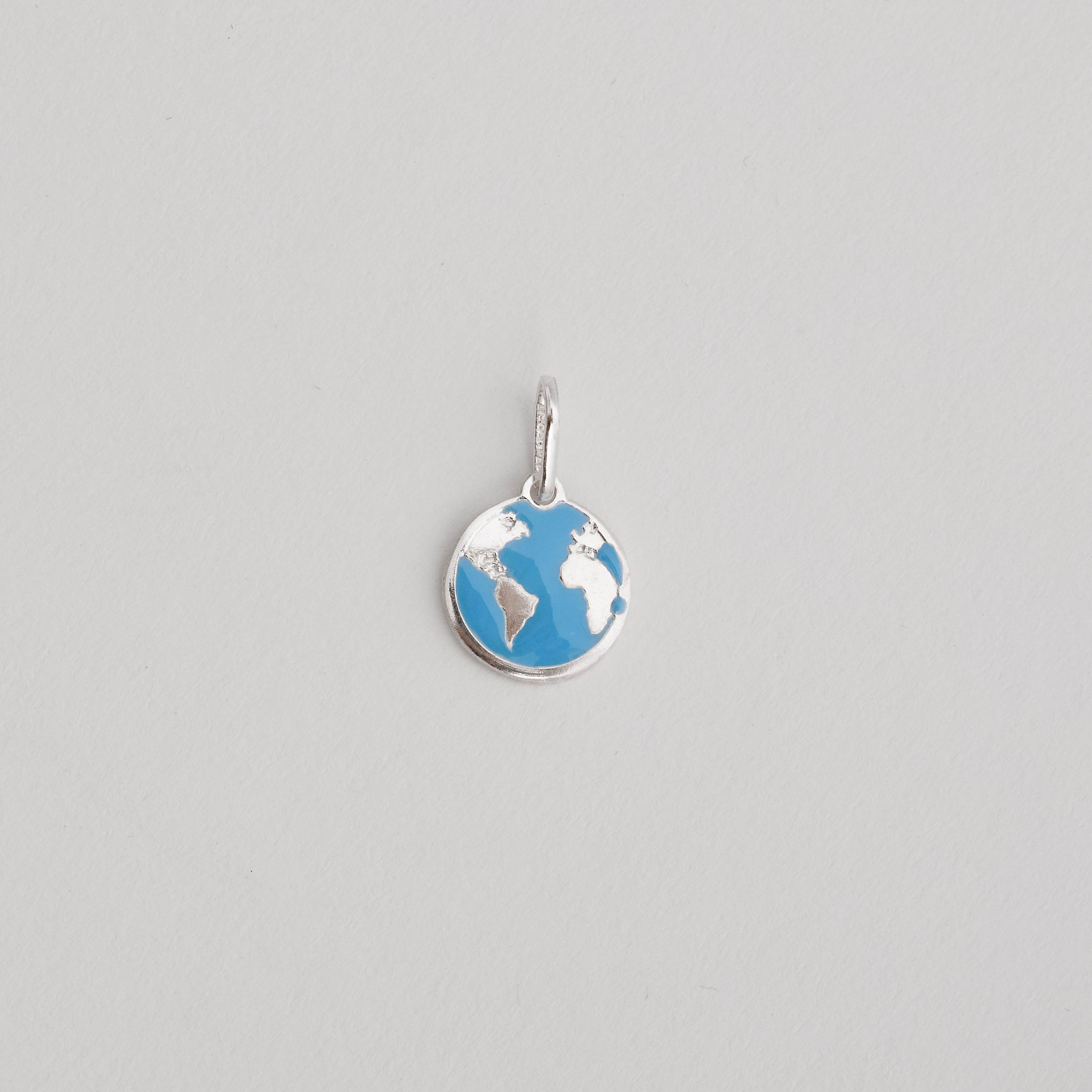 Pingente planeta Terra 12mm resina