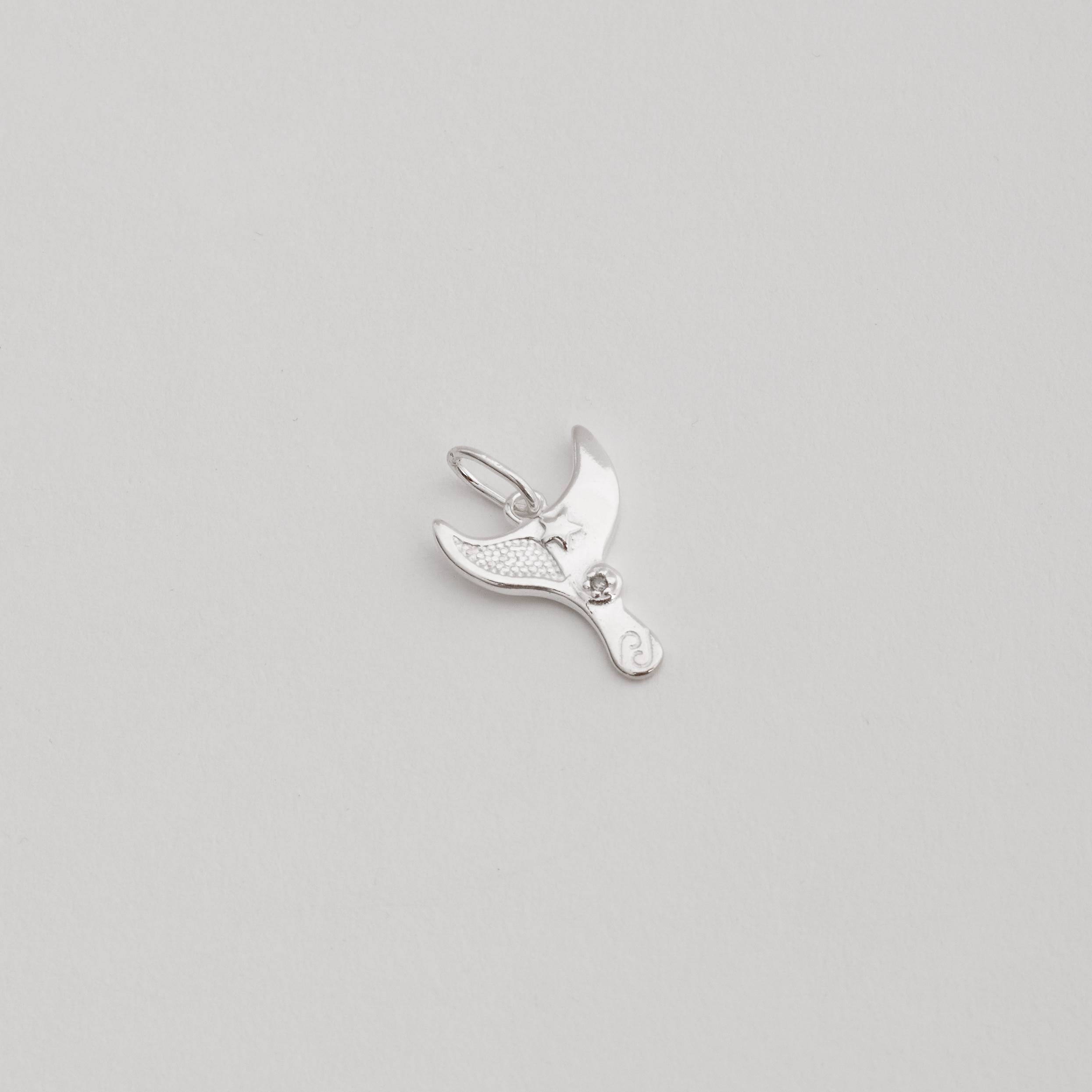 Pingente sereia desenhada 17mm