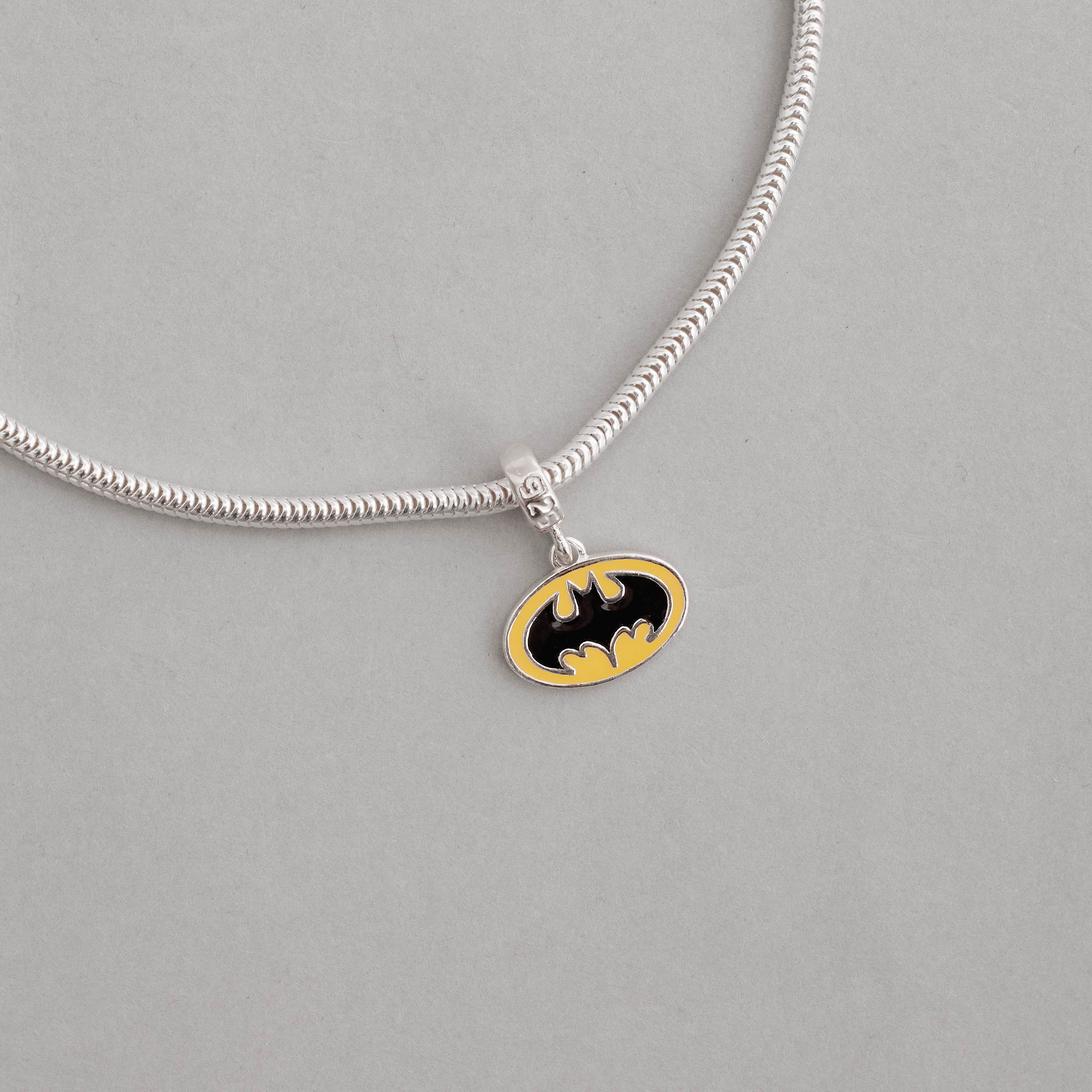 Imagem Secundária Berloque pingente símbolo Batman 15mm resina