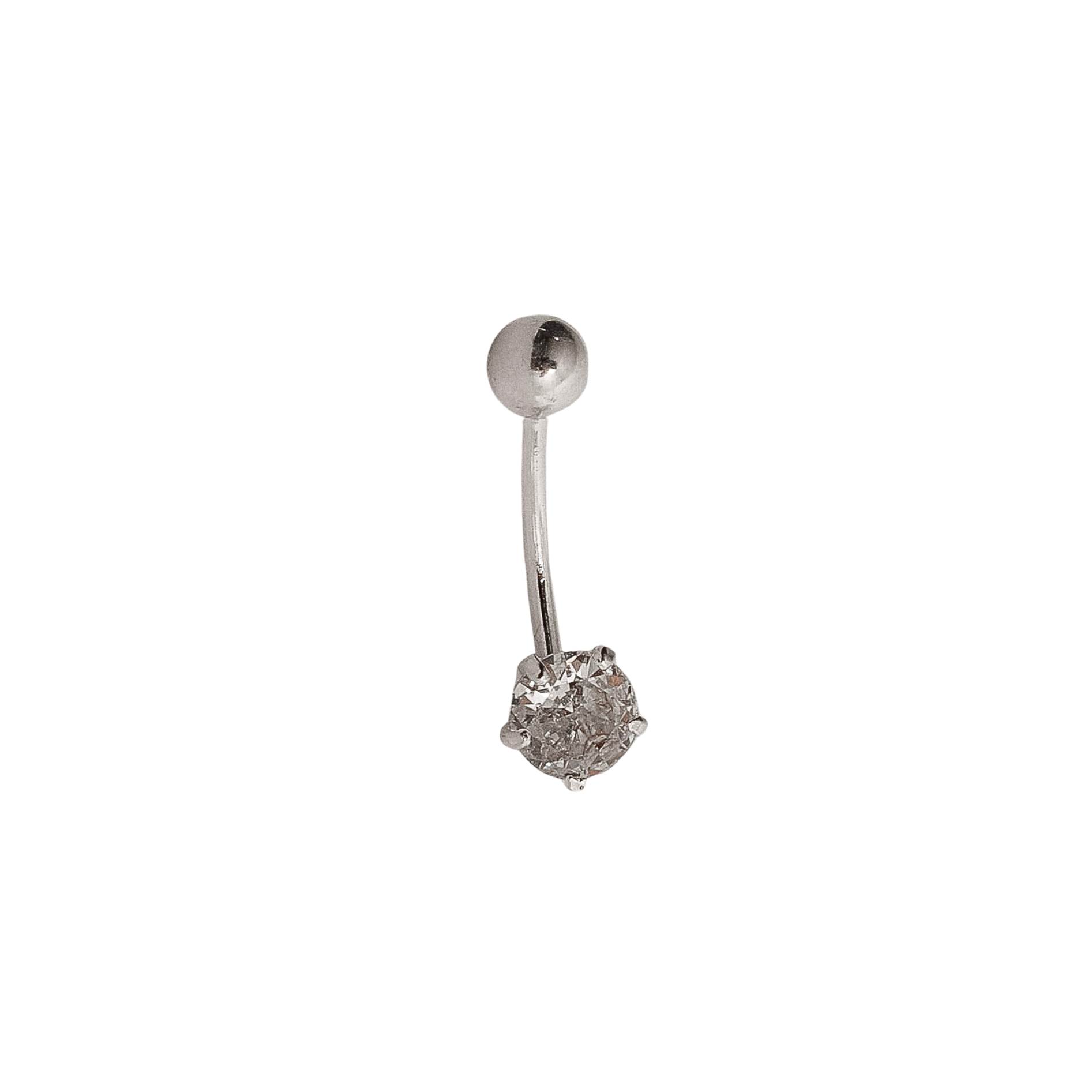 Imagem Piercing haste zircônia embutida 5mm umbigo