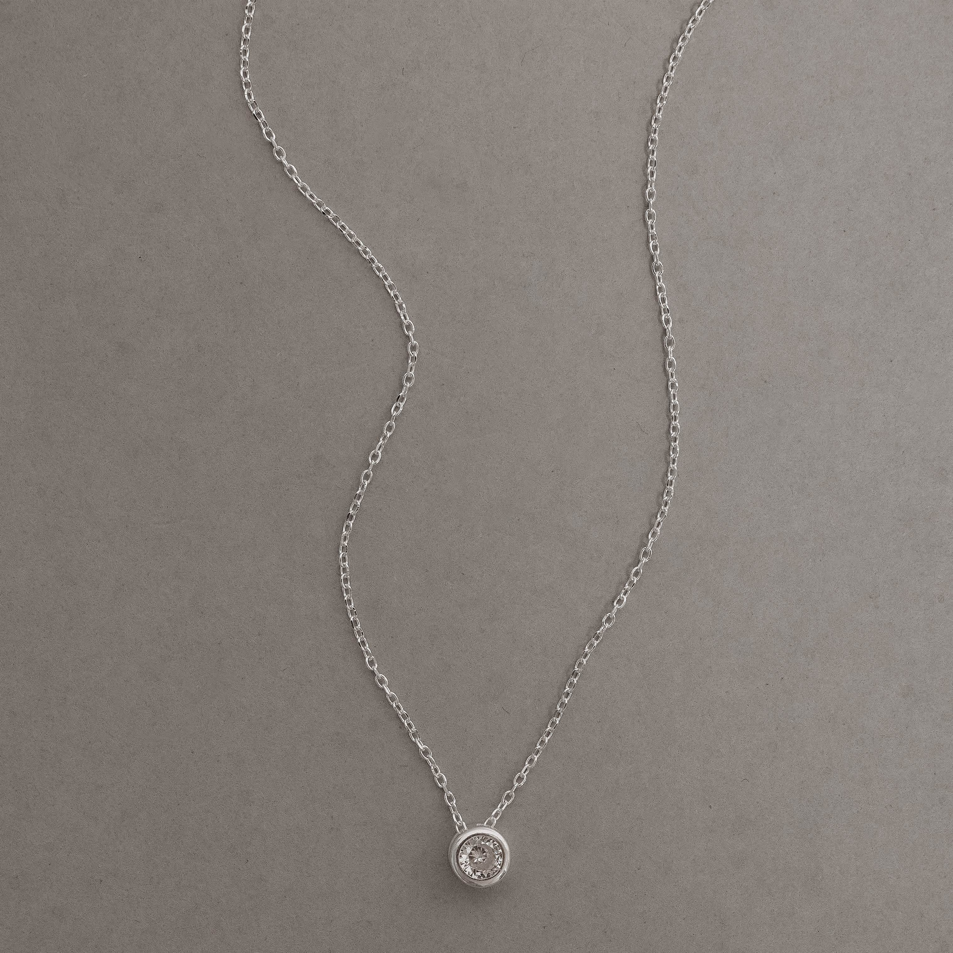 Imagem Secundária Colar pingente zircônia embutida 5mm corrente cadeado 40+5cm