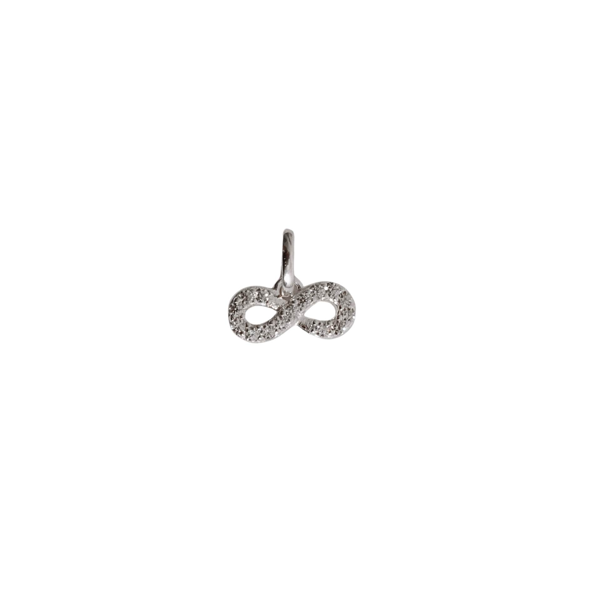 Pingente infinito cravejado 11mm