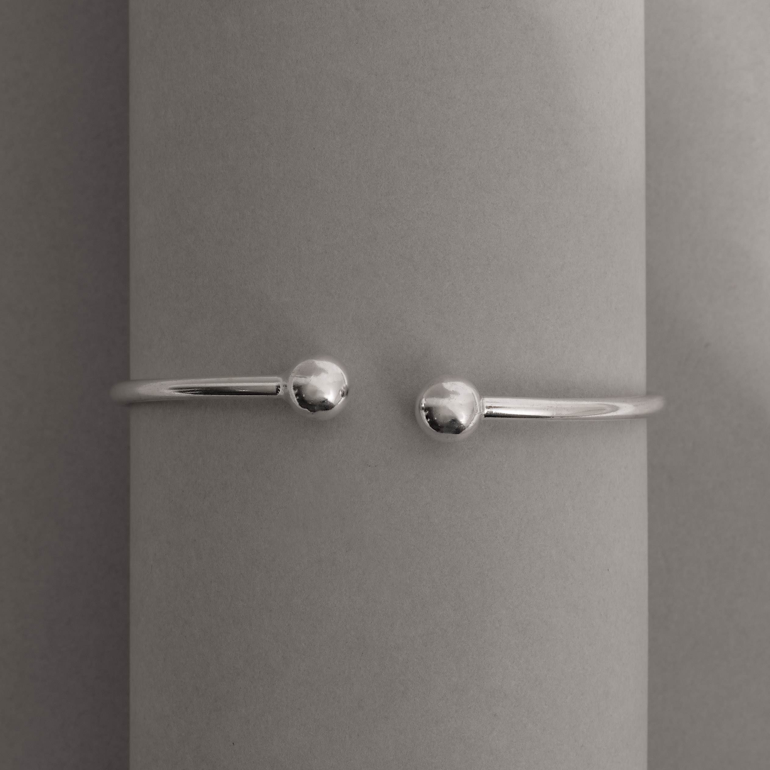Imagem Secundária Bracelete 2 bolas 7mm fio maleável