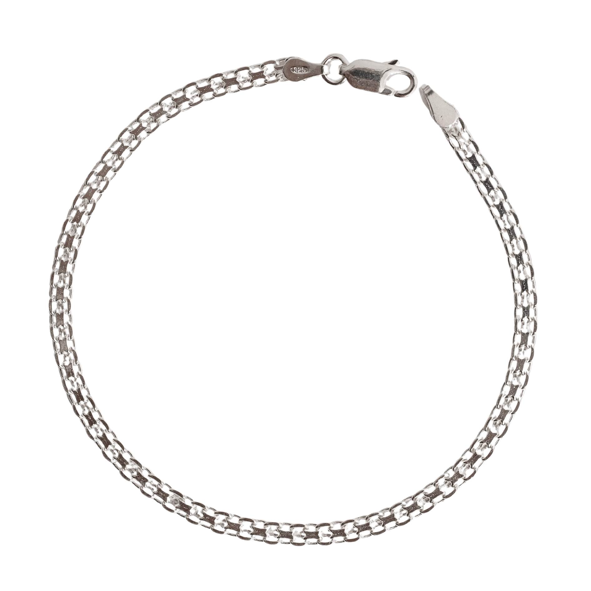 Imagem Pulseira corrente esteira cadeado 3.0 19cm