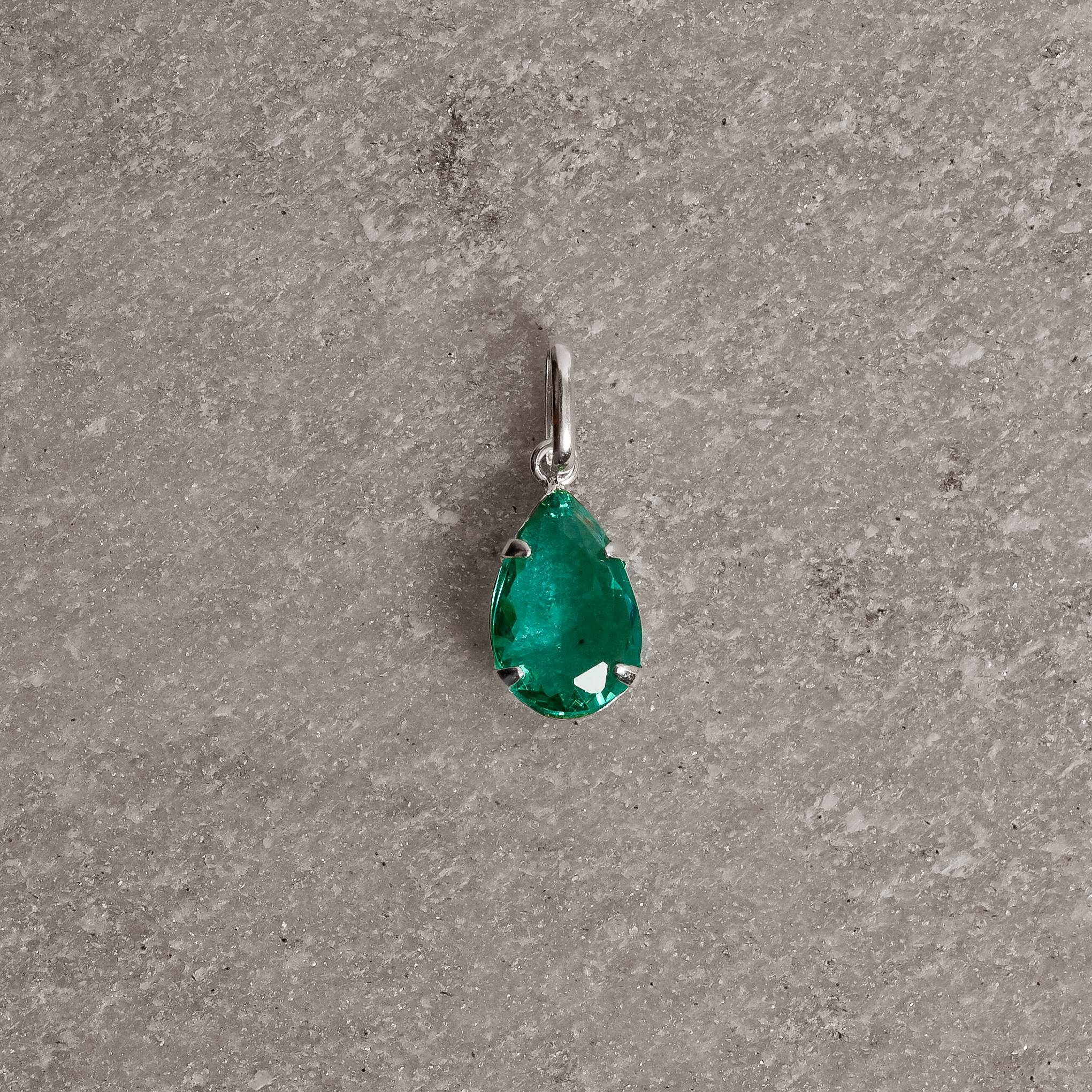 Imagem Secundária Pingente zircônia gota turmalina 12mm