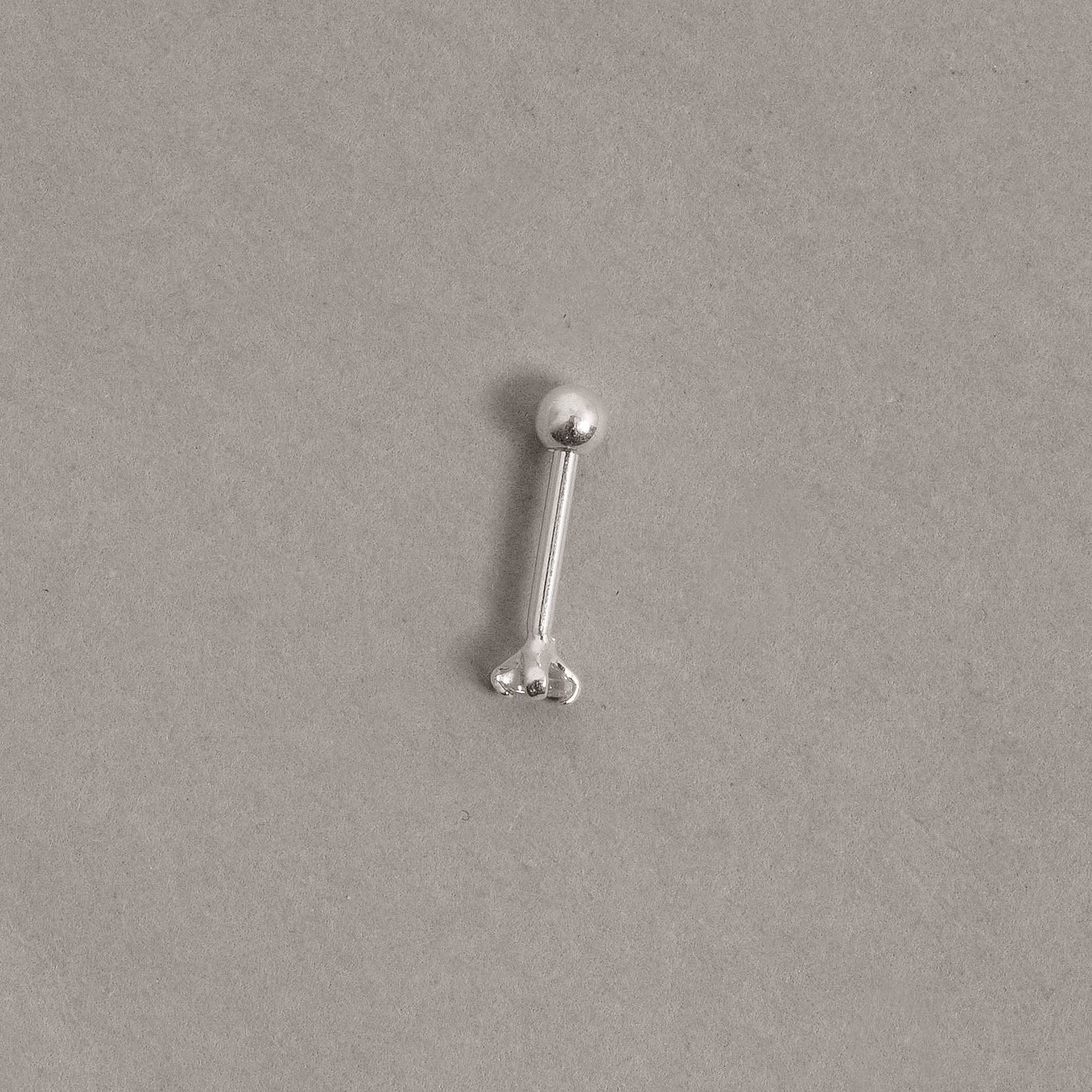 Imagem Secundária Piercing haste zircônia redonda 4mm
