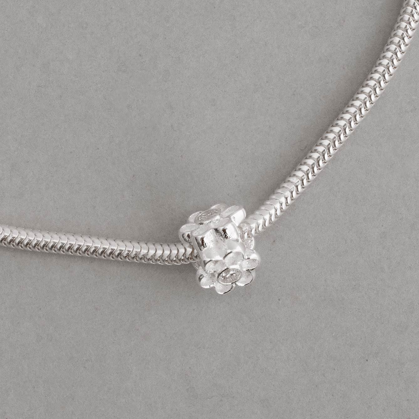 Imagem Secundária Berloque separador flores com zircônia 9mm