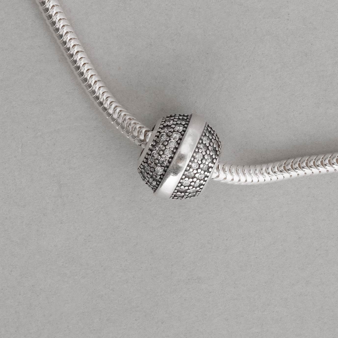 Berloque separador bola cravejada 11mm envelhecido