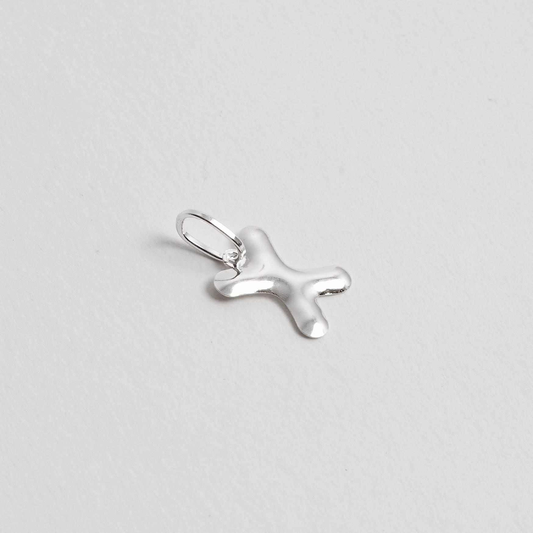 Pingente letra X 15mm
