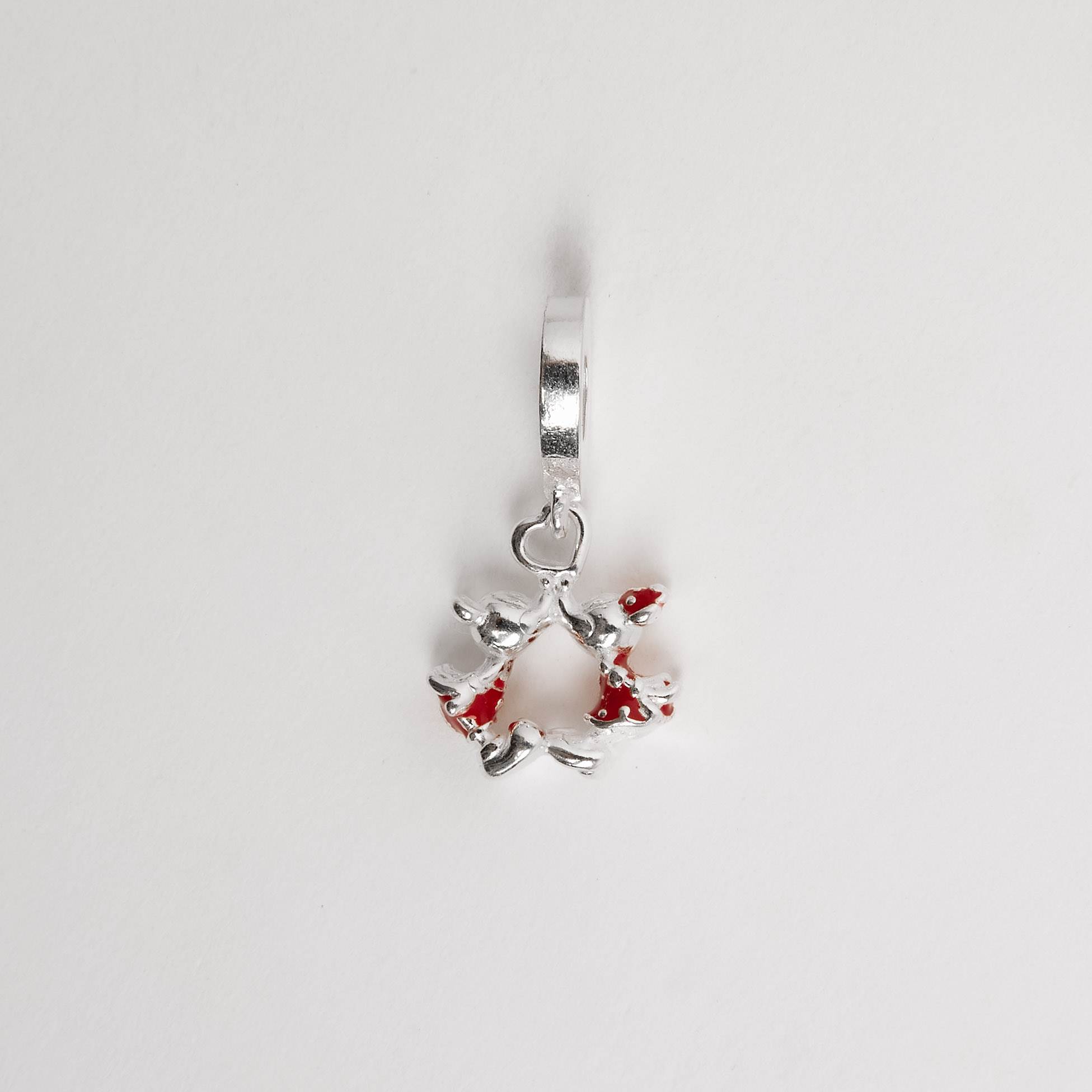 Imagem Berloque pingente Mickey e Minnie 12mm resina