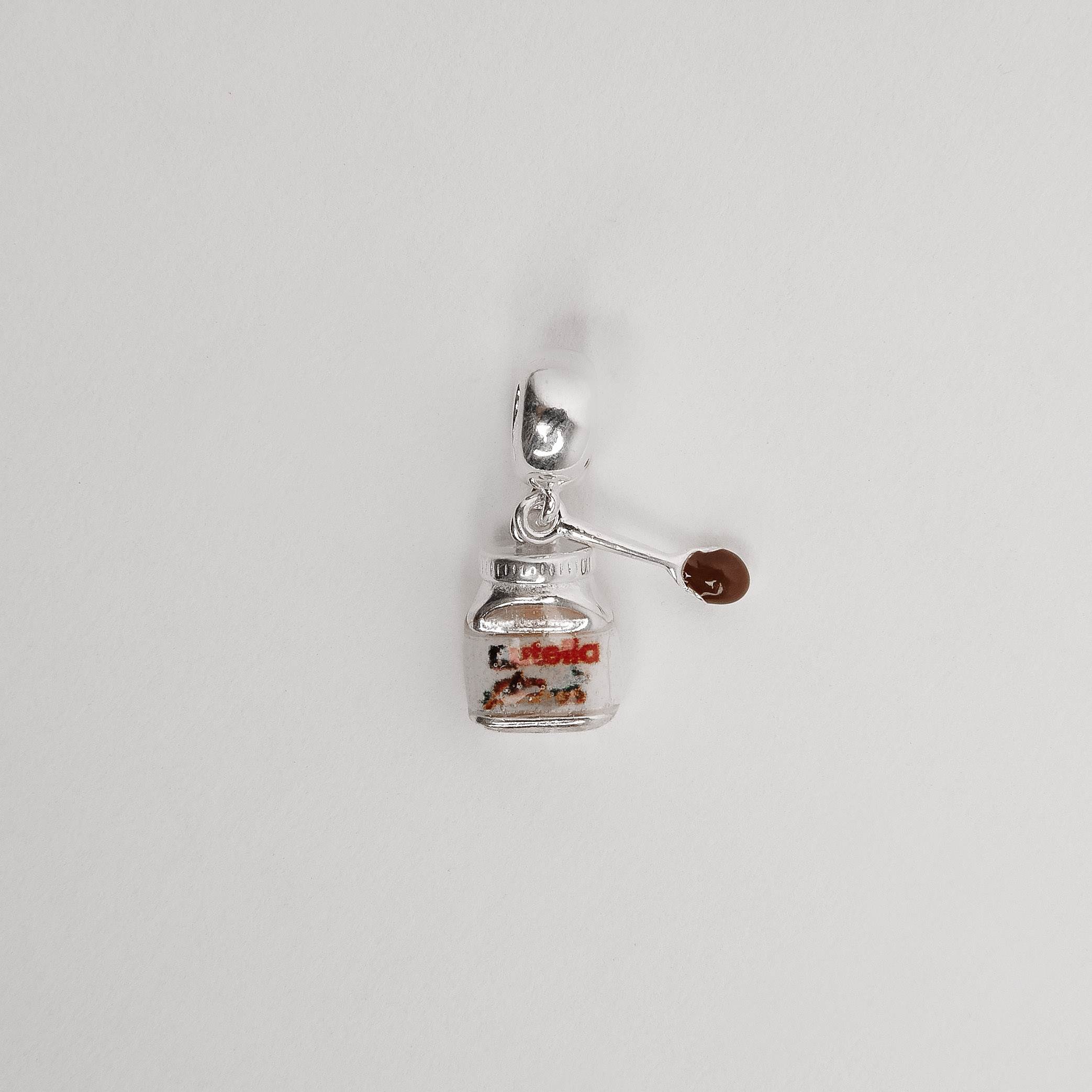 Imagem Berloque pingente Nutella 10mm resina