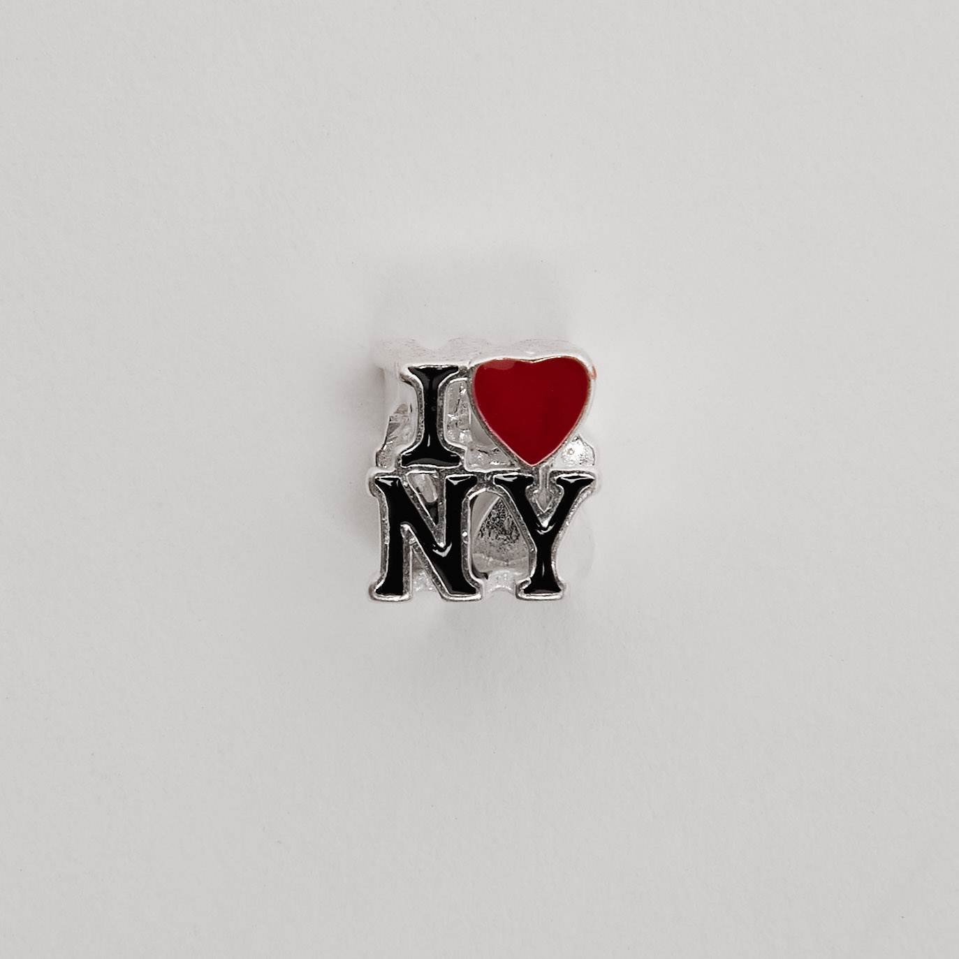 Imagem Berloque separador I love NY 10mm resina