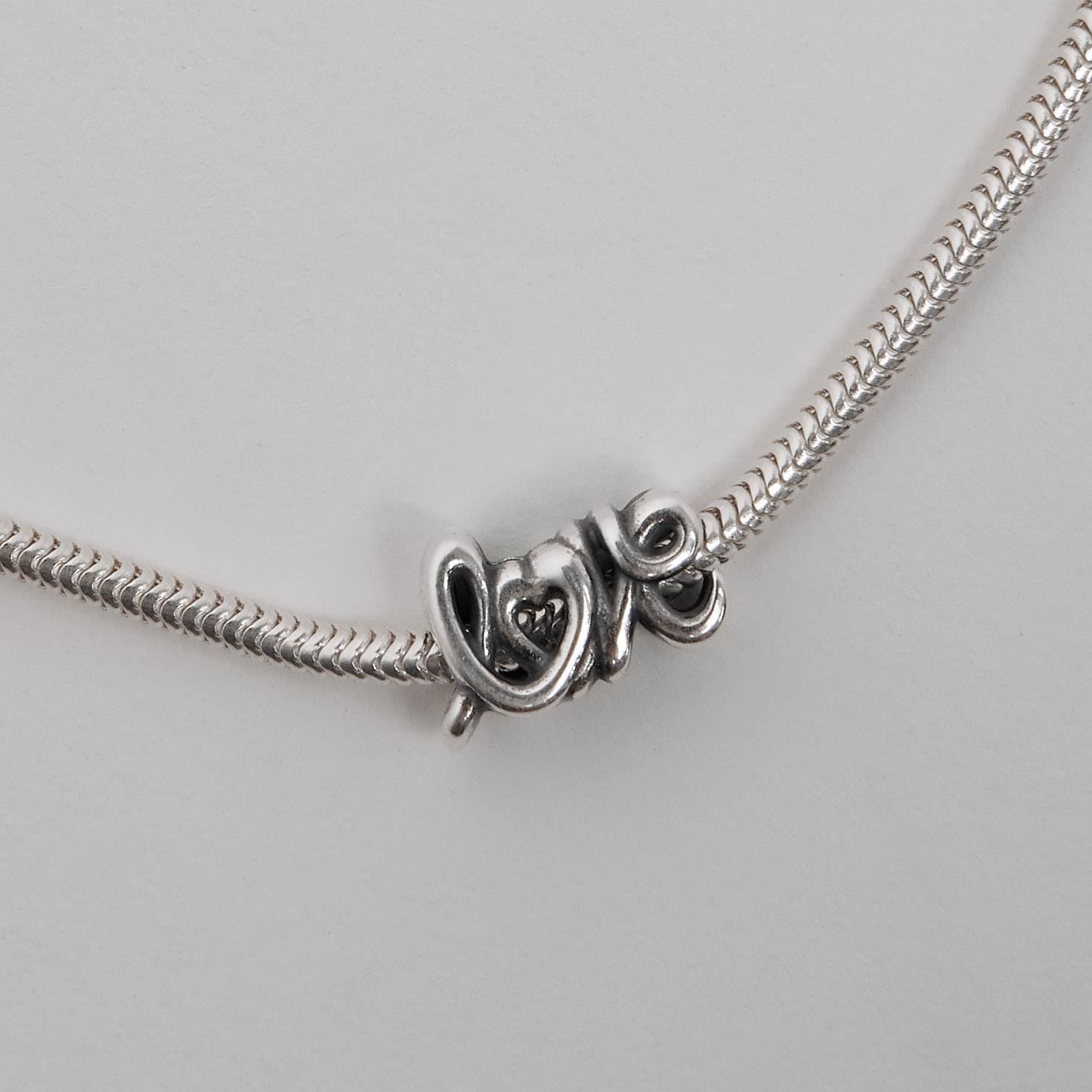 Imagem Secundária Berloque separador love 14mm envelhecido