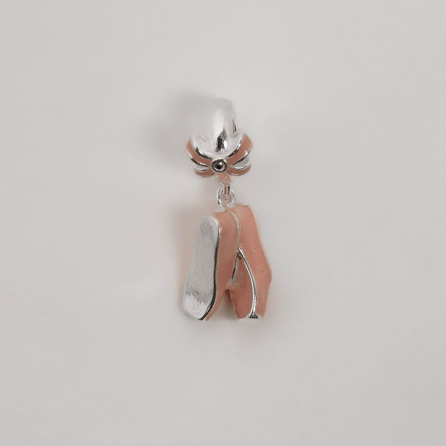 Imagem Berloque pingentes sapatilha 12mm resina rosa