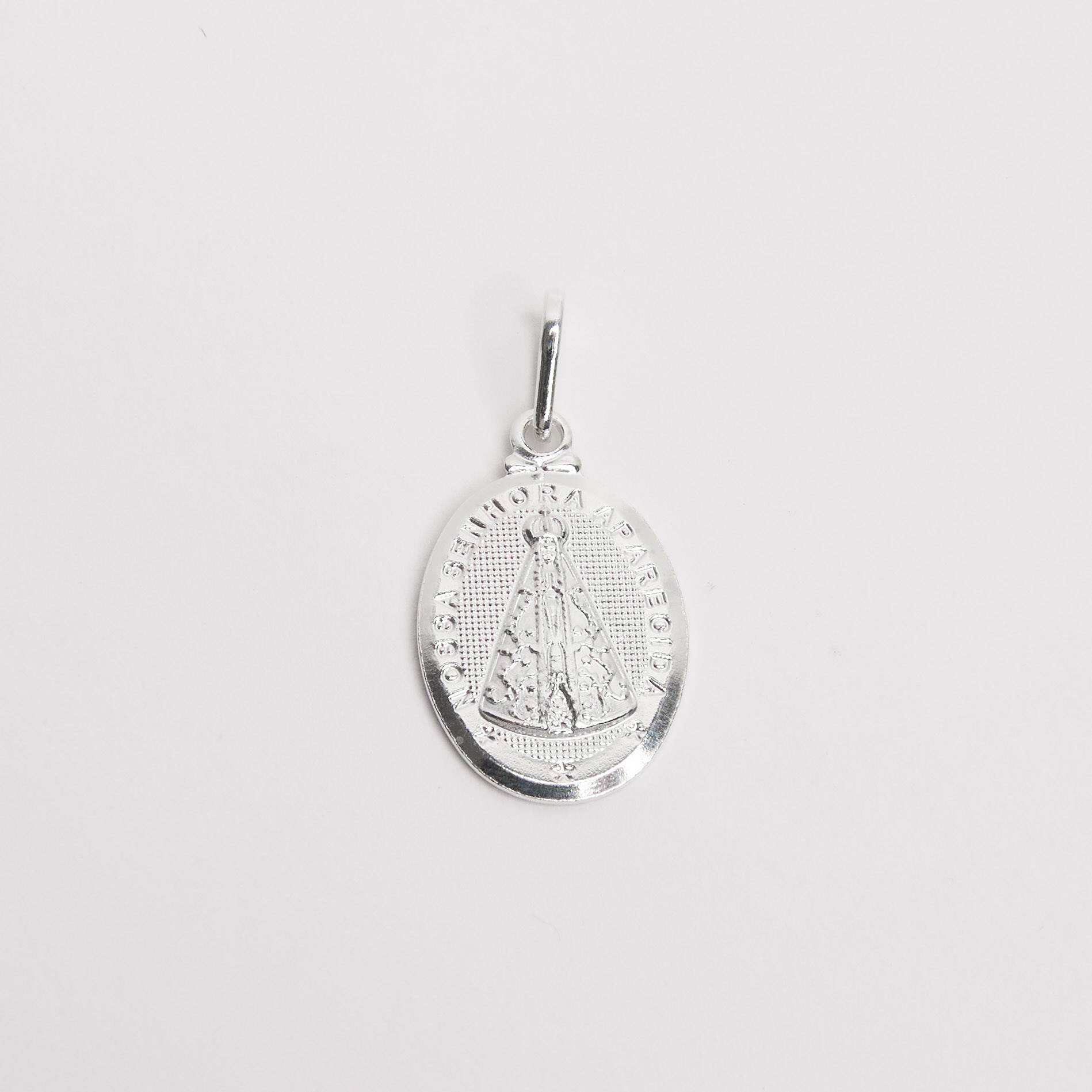 Pingente medalha Nsa. Sra. Aparecida 20mm
