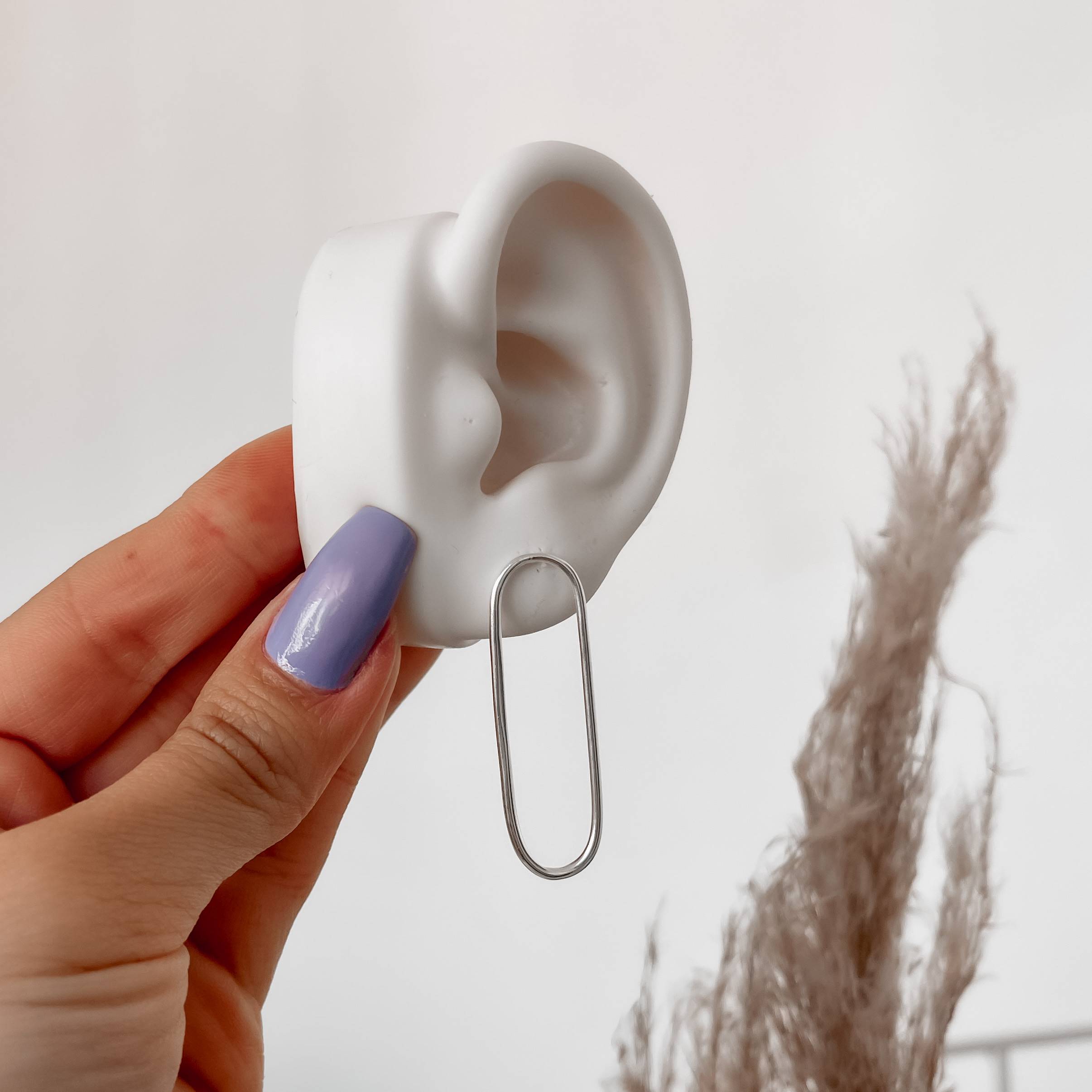 Imagem Secundária Brinco elo longo 40mm