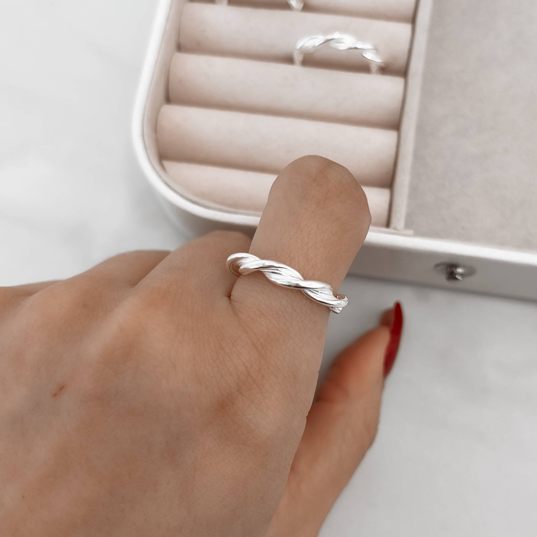 Imagem Anel largo trançado