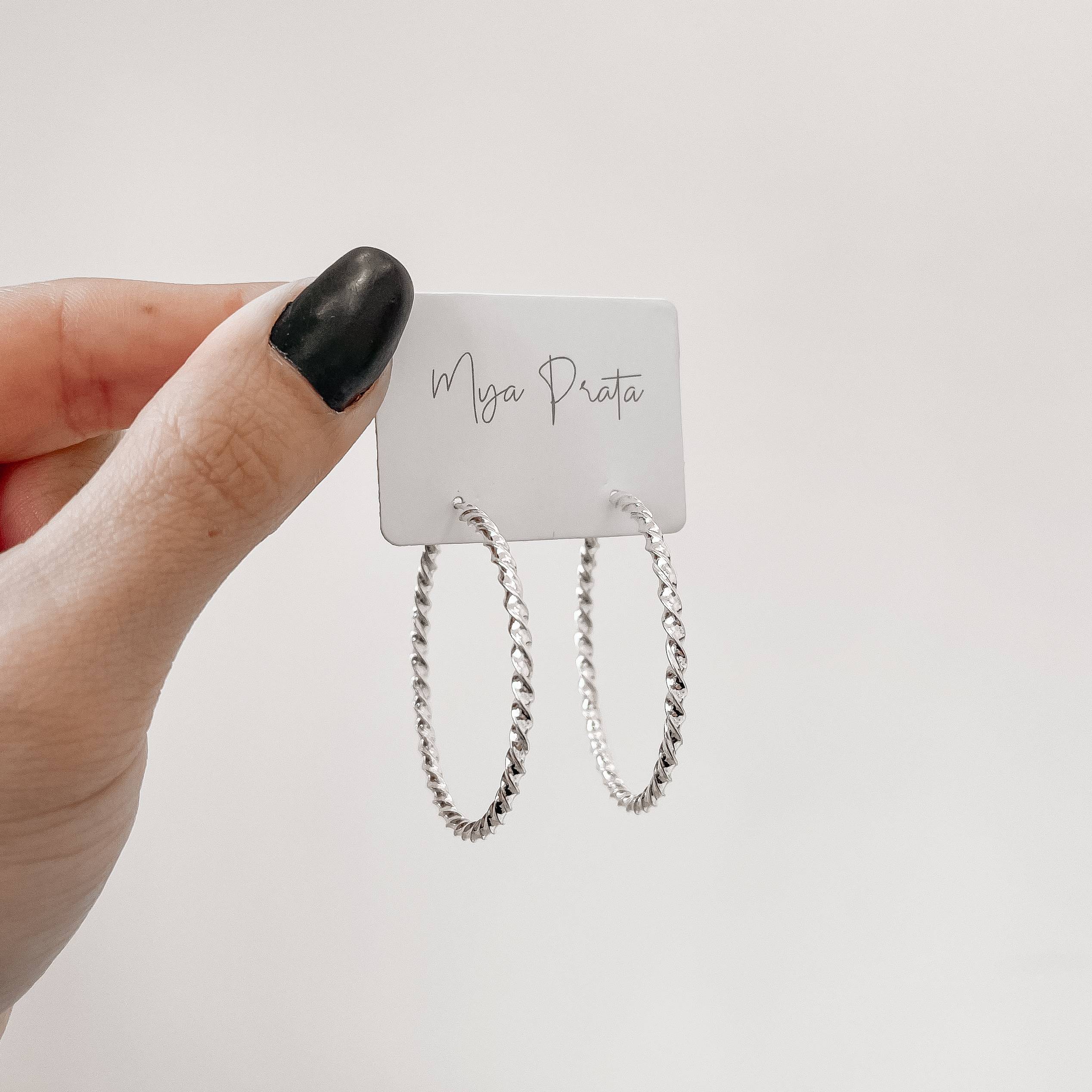 Imagem Argola redonda 39mm fio torcido