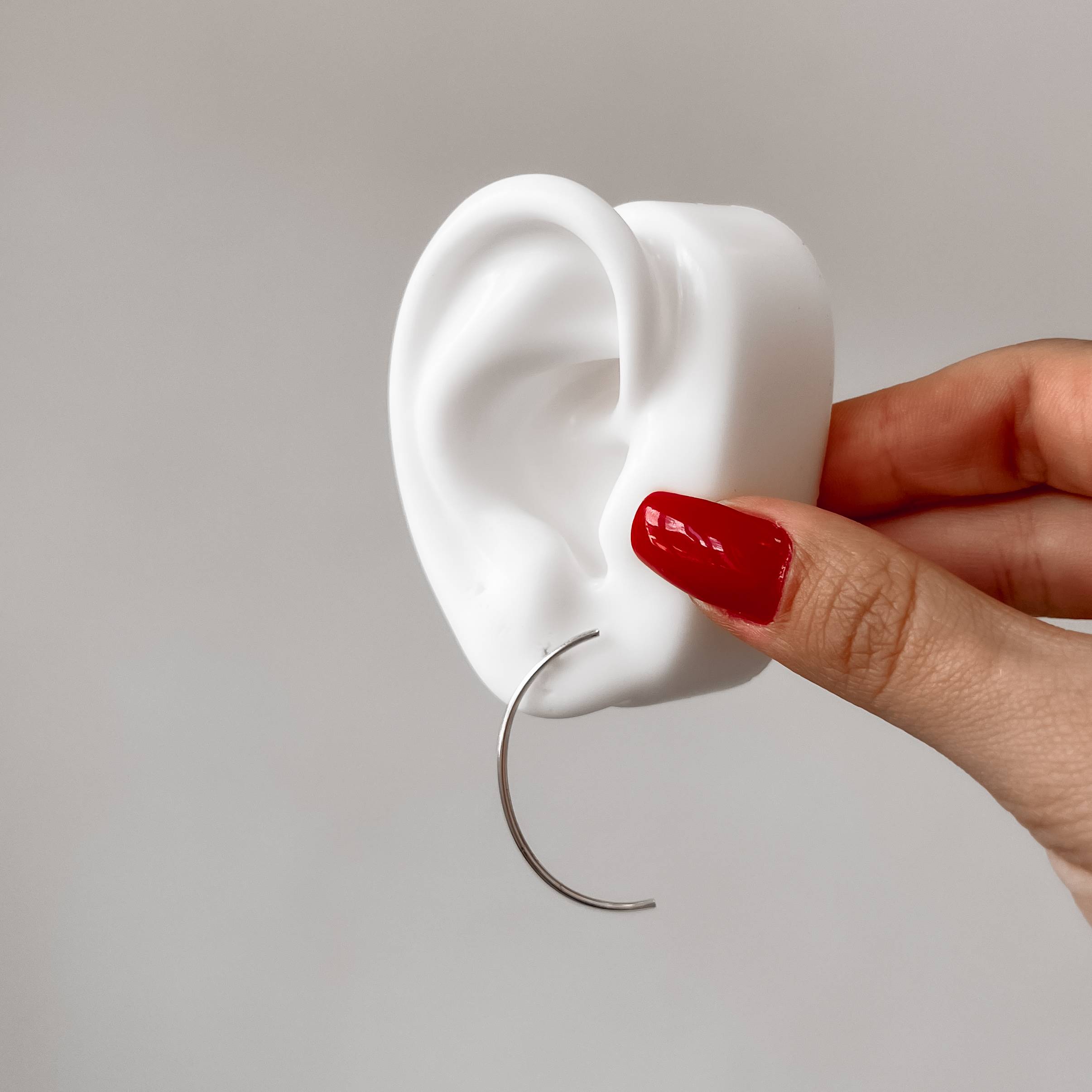 Imagem Secundária Brinco fio redondo 37mm