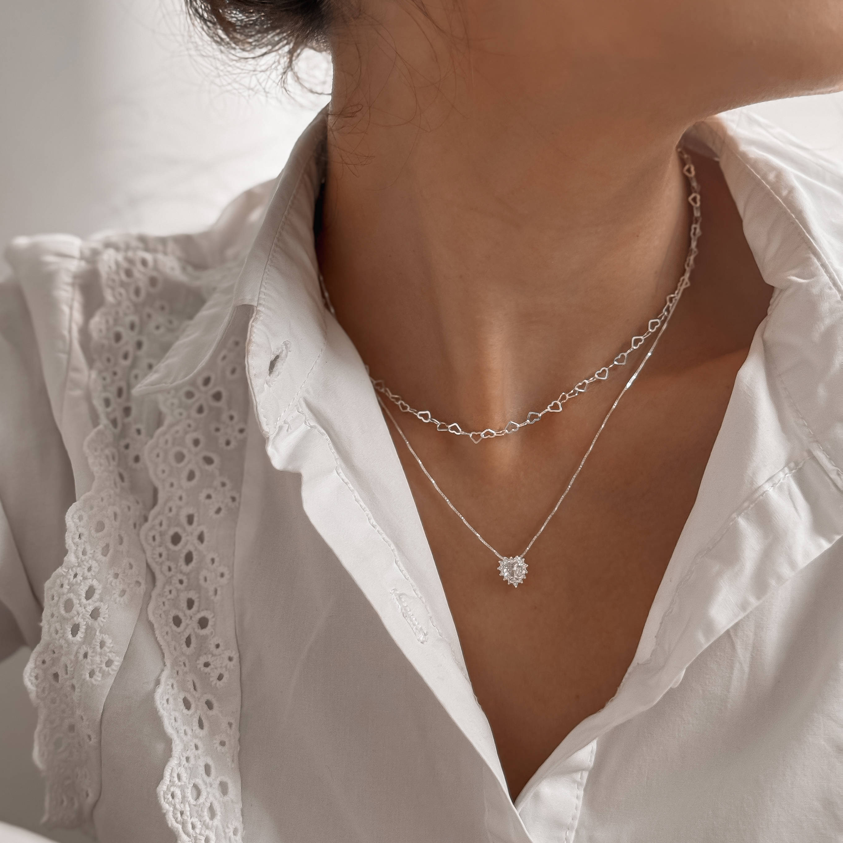 Imagem Secundária Corrente coração 3.4 45cm