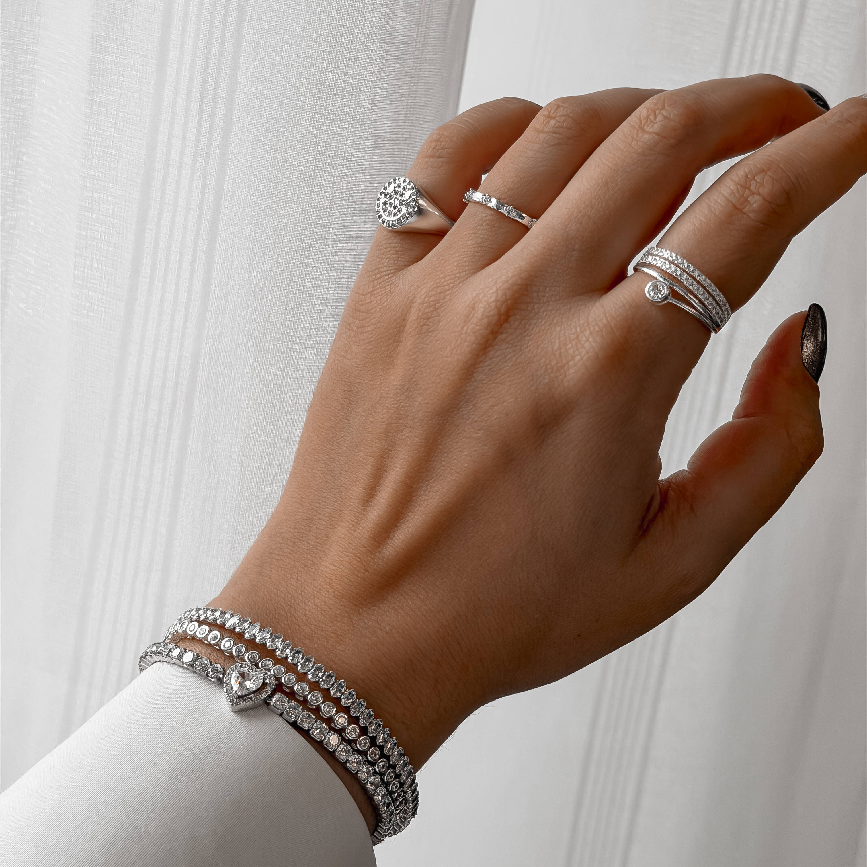 Imagem Secundária Pulseira riviera 2.8mm fecho gaveta 17cm