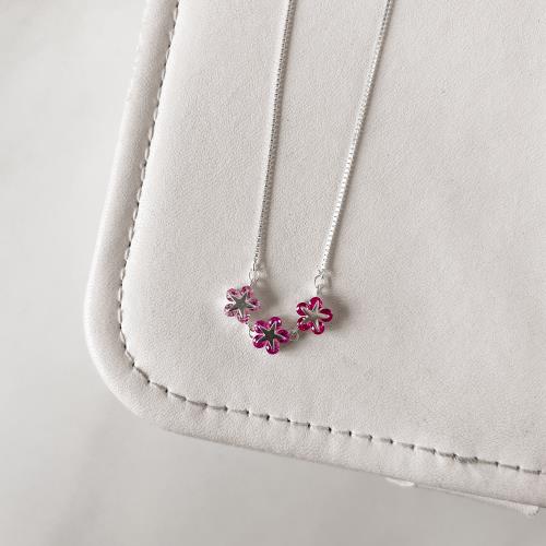 Colar entremeio estrelas cravejadas rosa 25mm v15 40+5cm