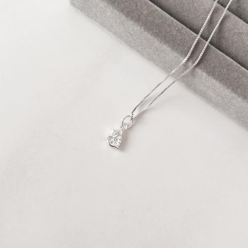 Colar pingente Espírito Santo cravejado 7mm 40cm