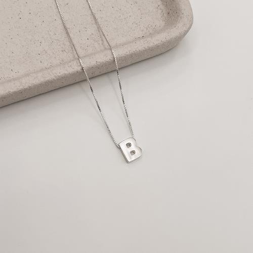 Colar letra B 9mm 45cm