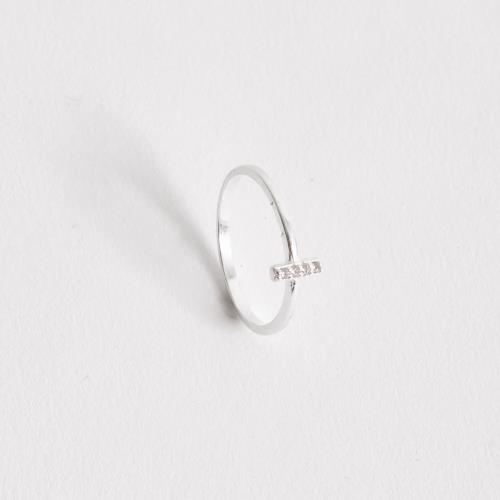 Anel palito cravejado 6mm