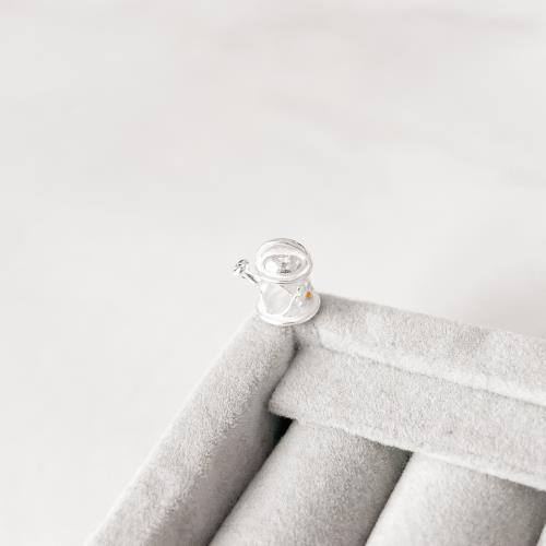 Berloque separador regador flor resina 11mm