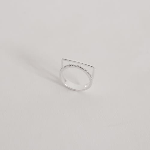 Anel duplo meia aliança e reto liso