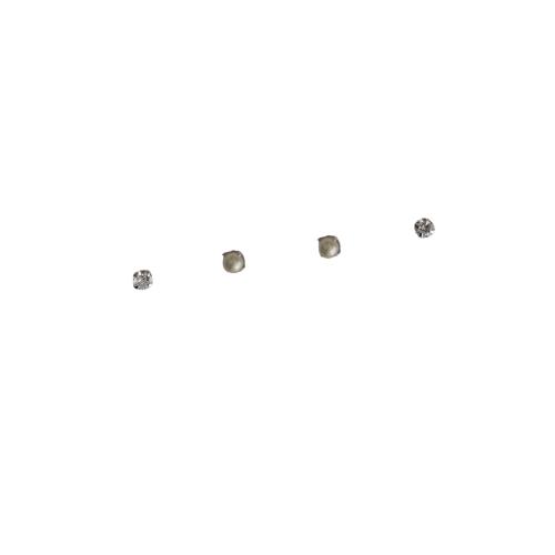 Dupla zircônia e pérola 3mm