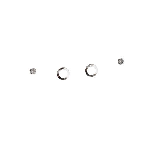 Dupla zircônia 3mm e círculo vazado 6mm