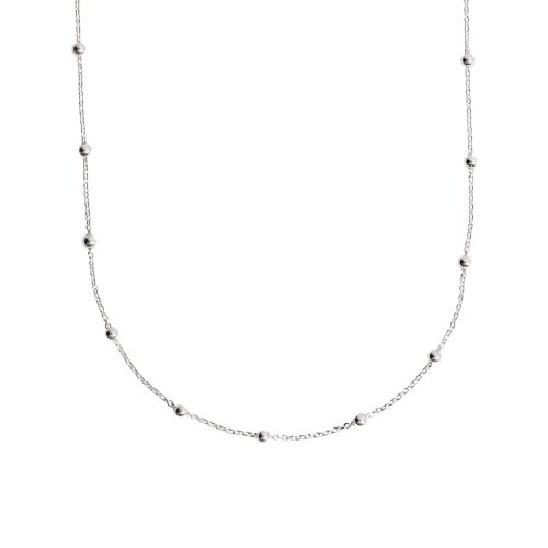Corrente cartier com bolas 3.0 45cm