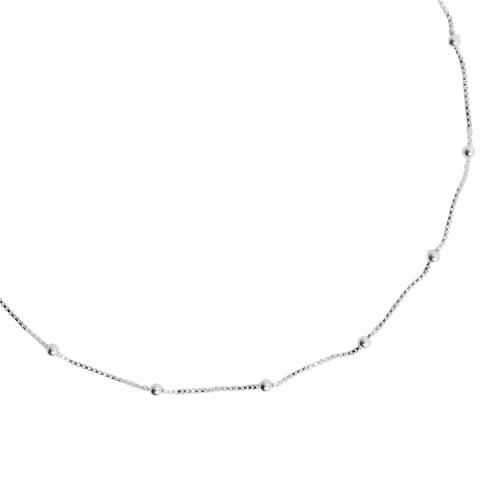 Pulseira veneziana v12 com bolas 2mm 19cm